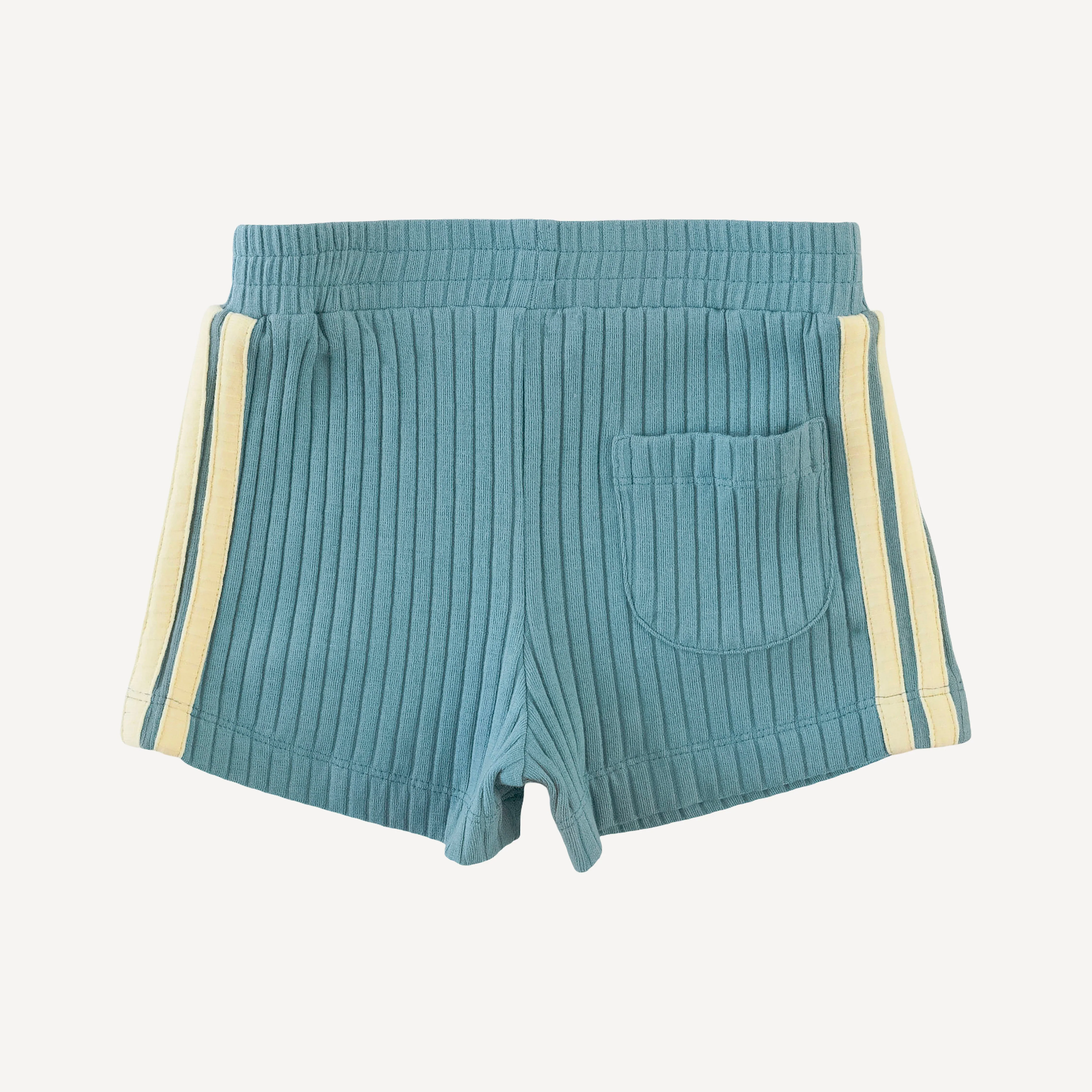 andrew short set | blue smoke | organic cotton wide rib - Image 5