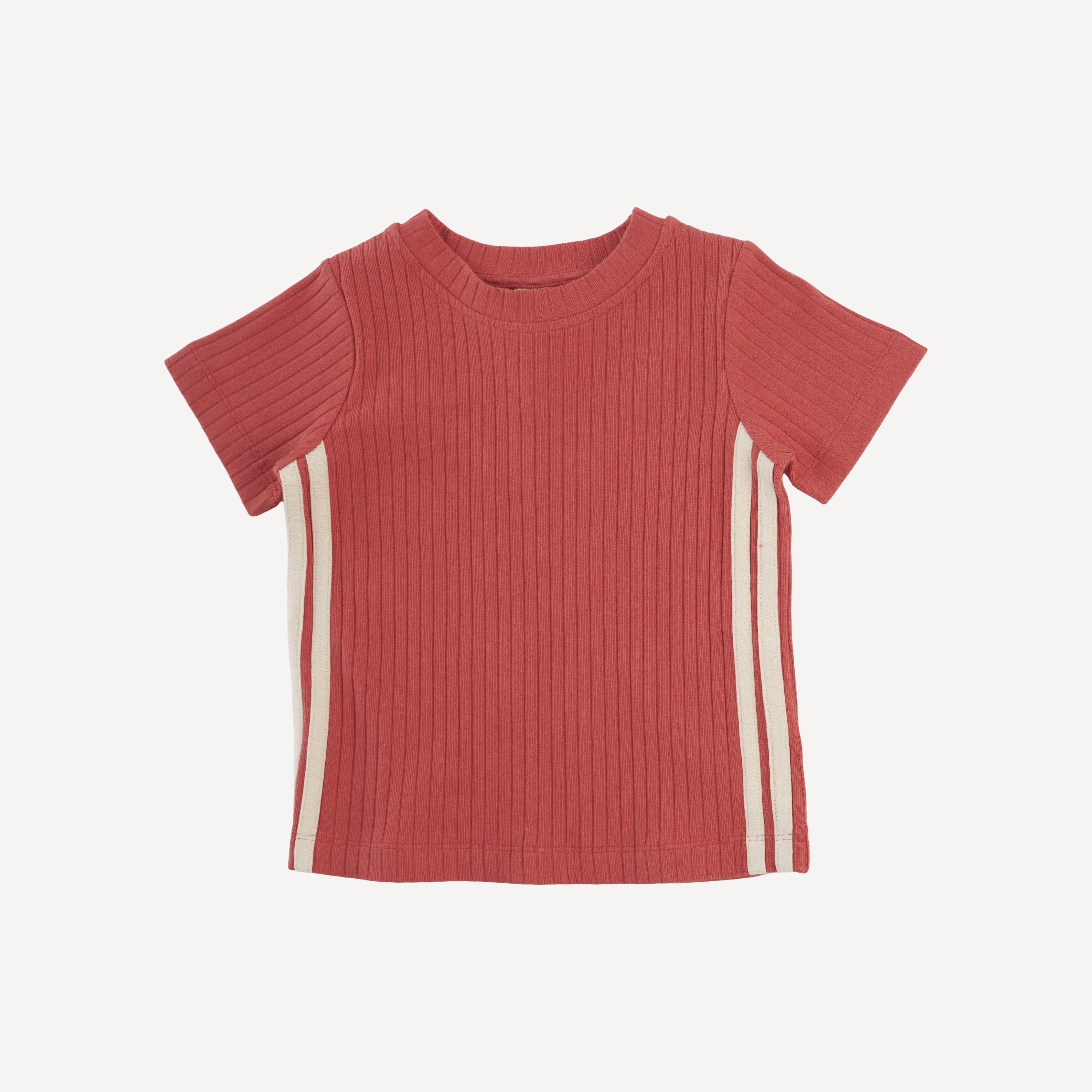 andrew short set | earthen red | organic cotton wide rib - Image 3
