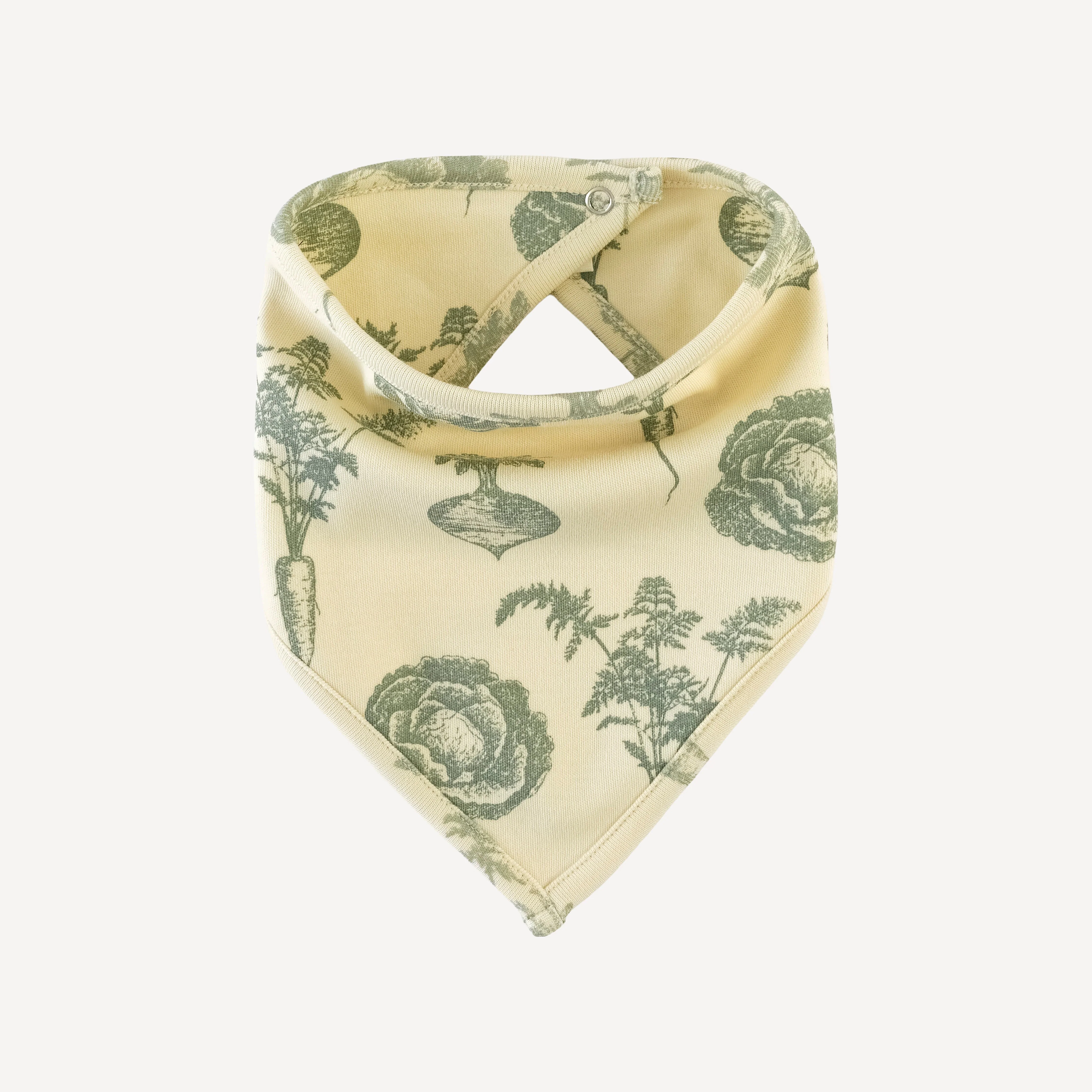 bandana bib | jadeite veggies | organic cotton interlock