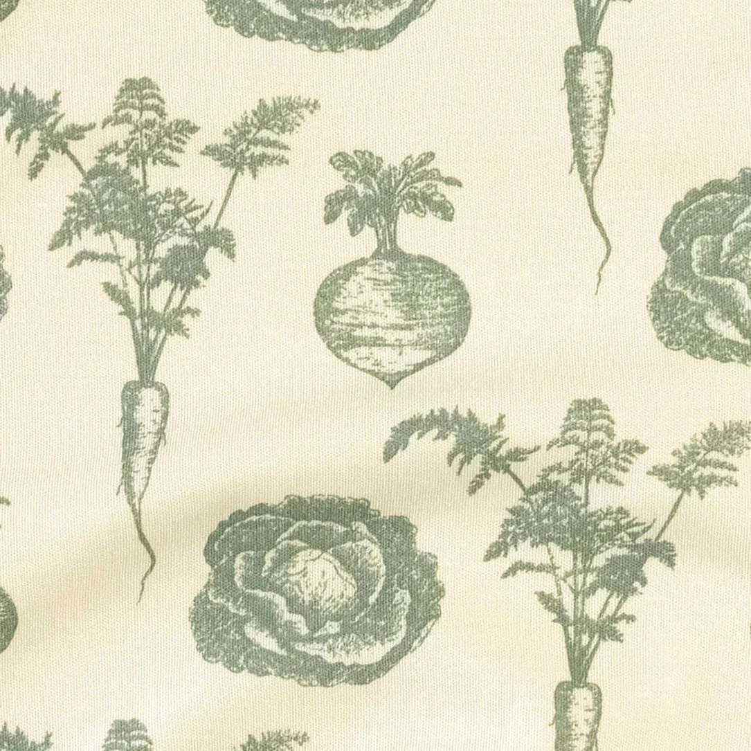 bandana bib | jadeite veggies | organic cotton interlock - Image 2