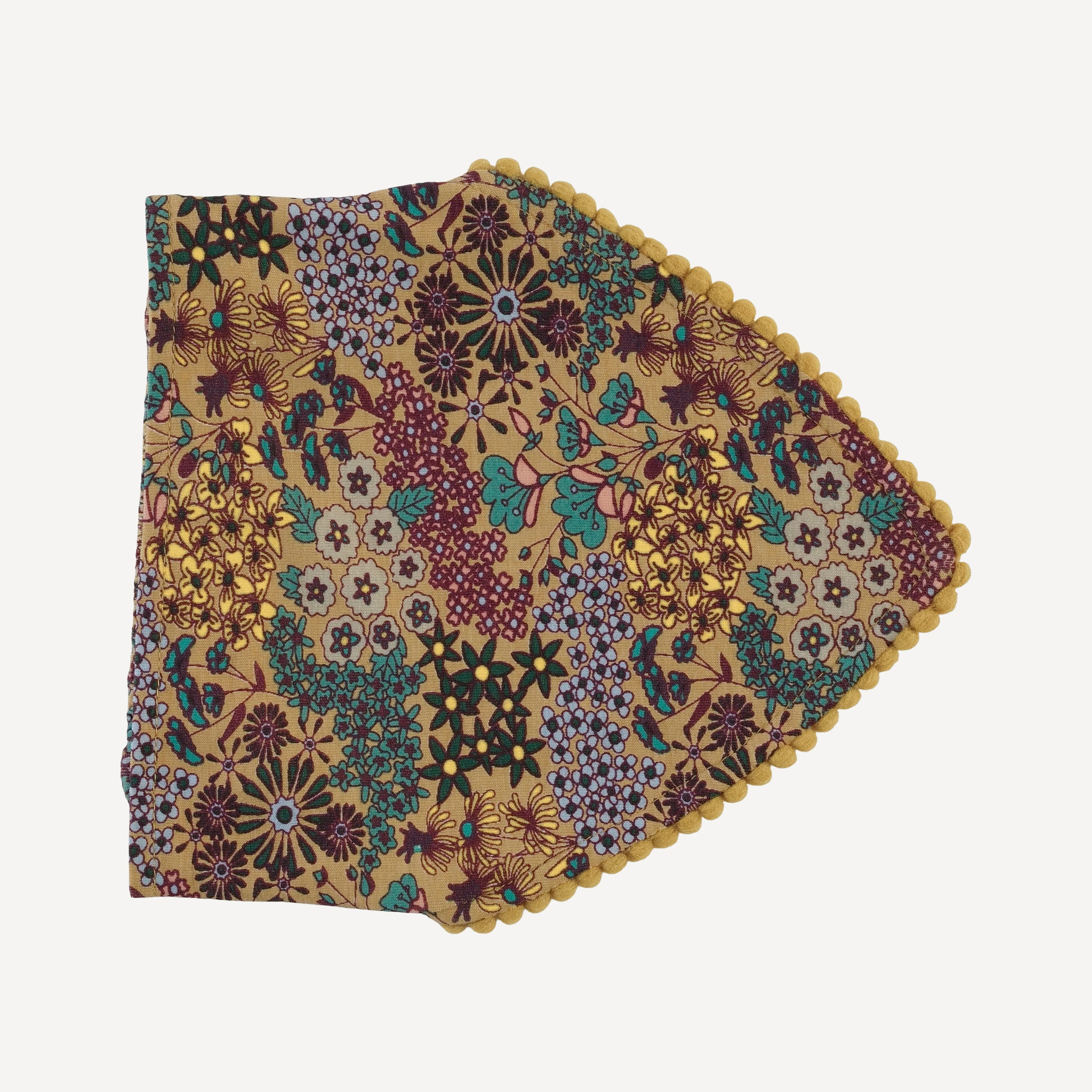 bandana pom pom headband | taffy ditsy | bamboo - Image 3