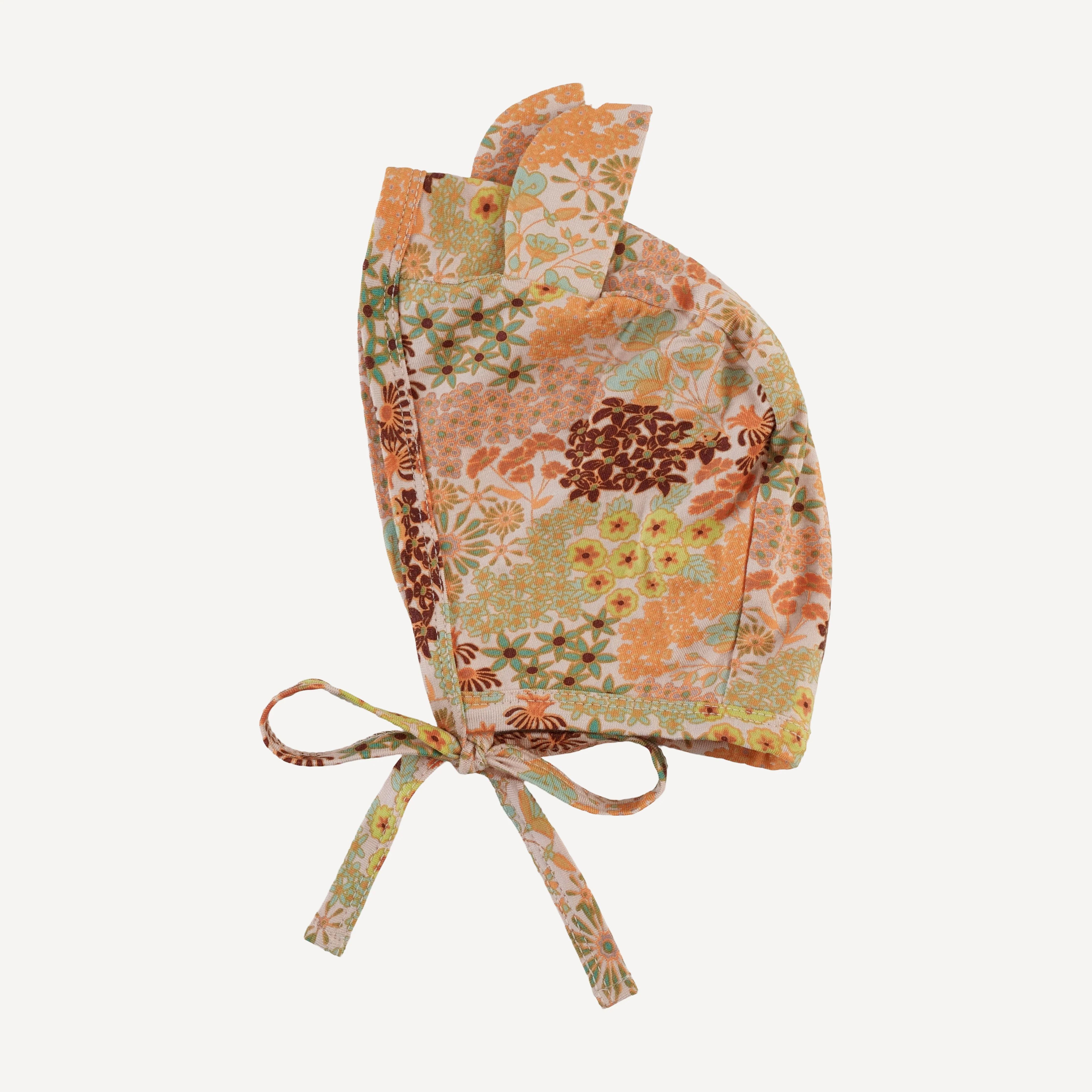 bear hat | pink ditsy garden | bamboo - Image 3