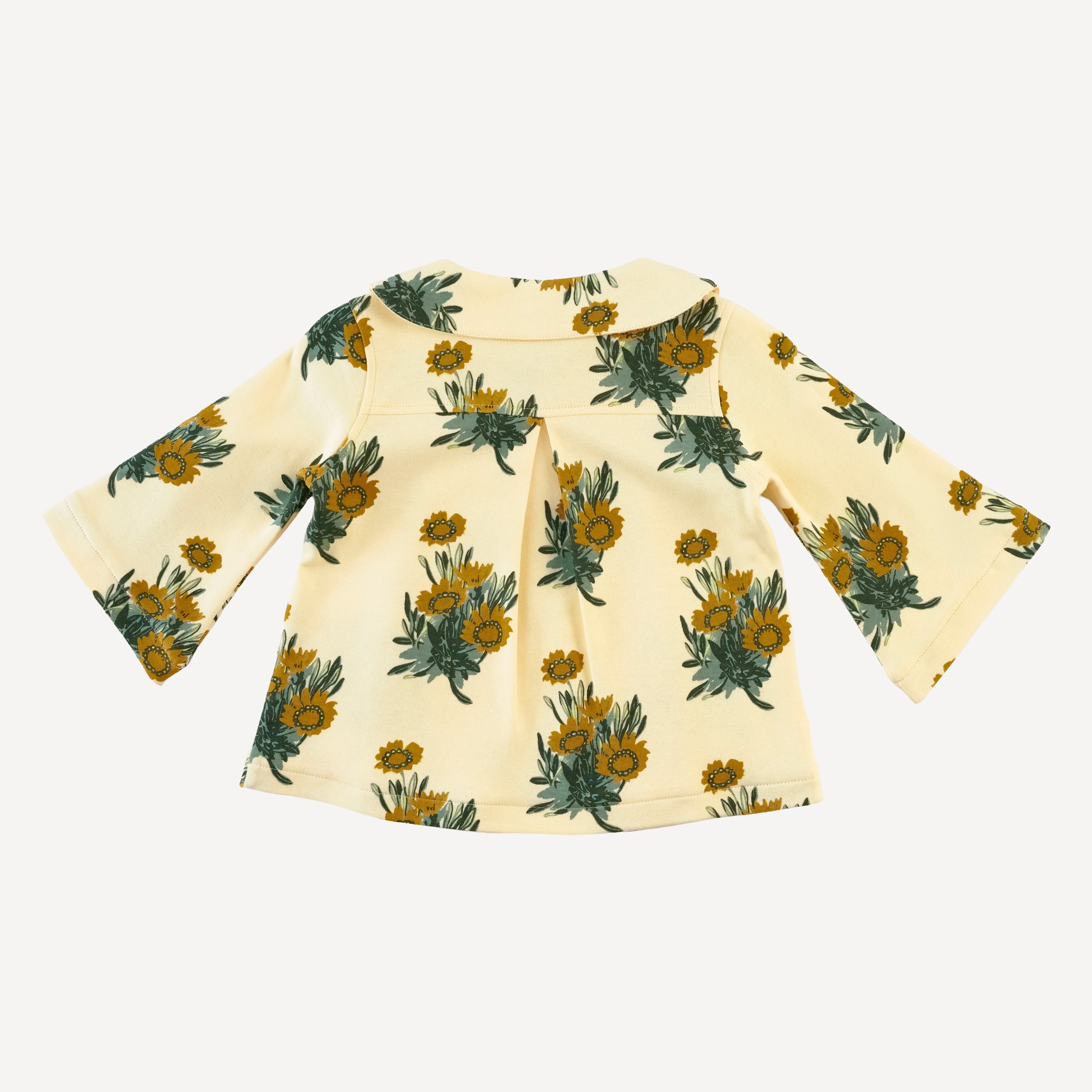 bell sleeve peter pan a-line jacket | calendula | organic cotton interlock - Image 3