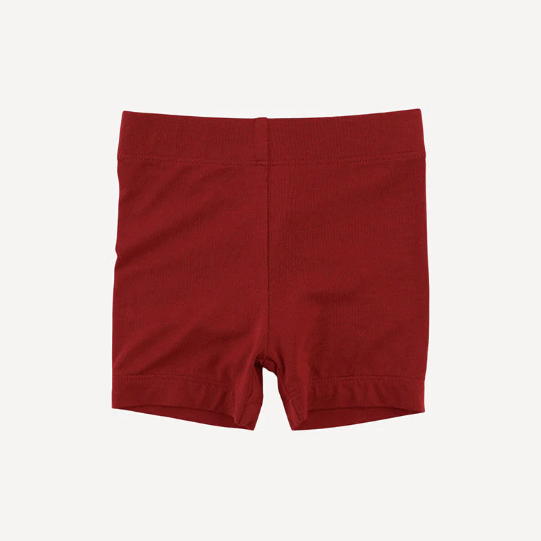 bike short | ruby red | light weight bamboo
