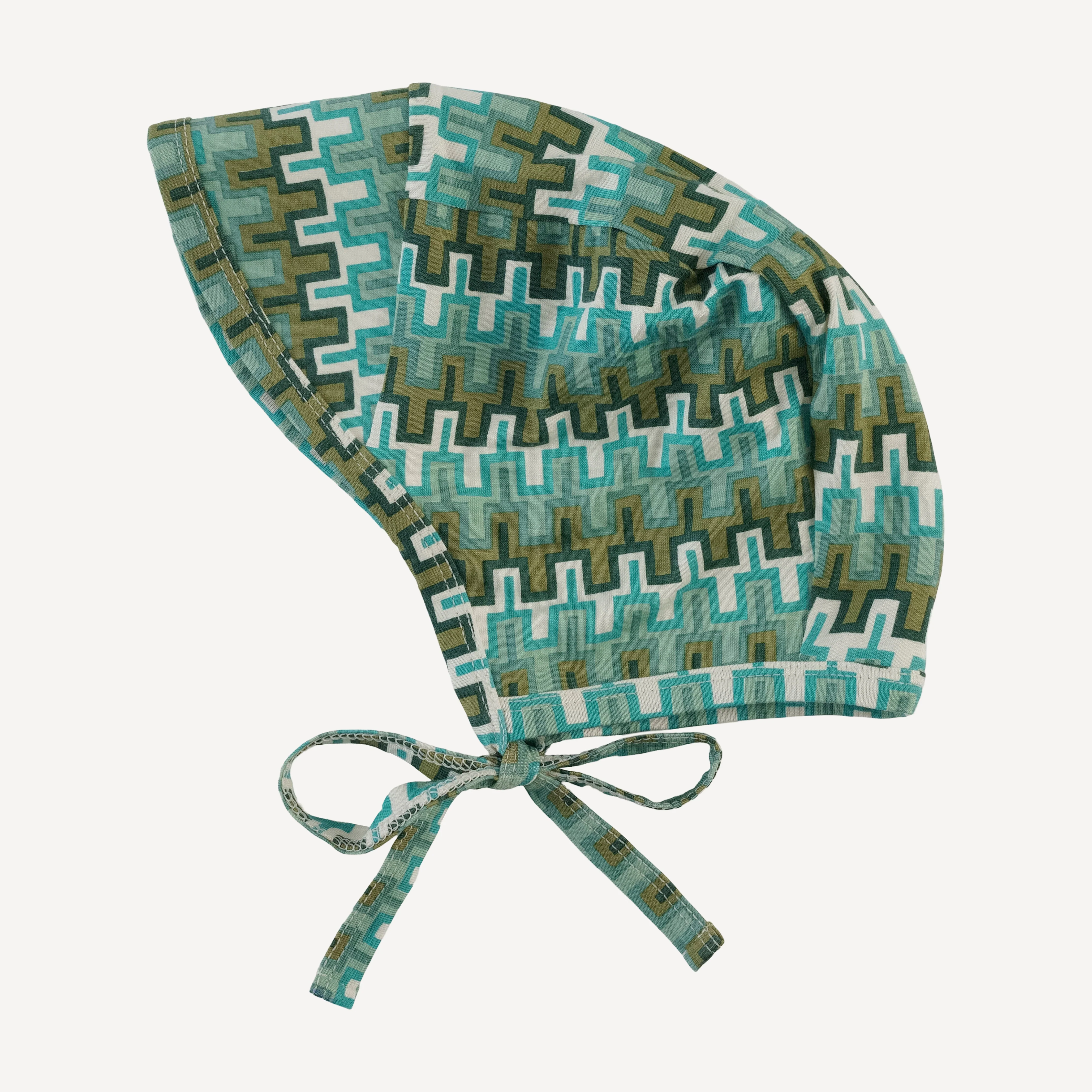 bill hat | mini green taffy stripe | bamboo