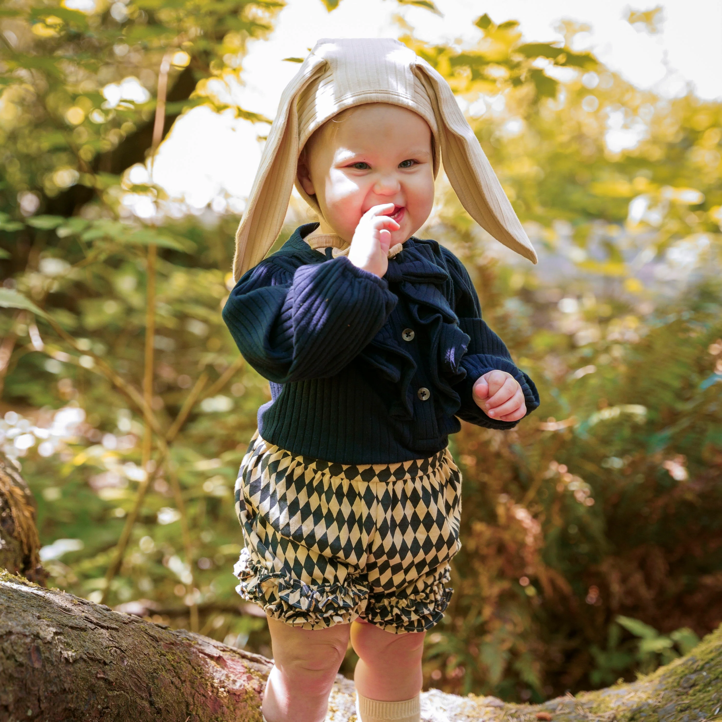 bloomer short | black harlequin | organic cotton jersey - Image 3