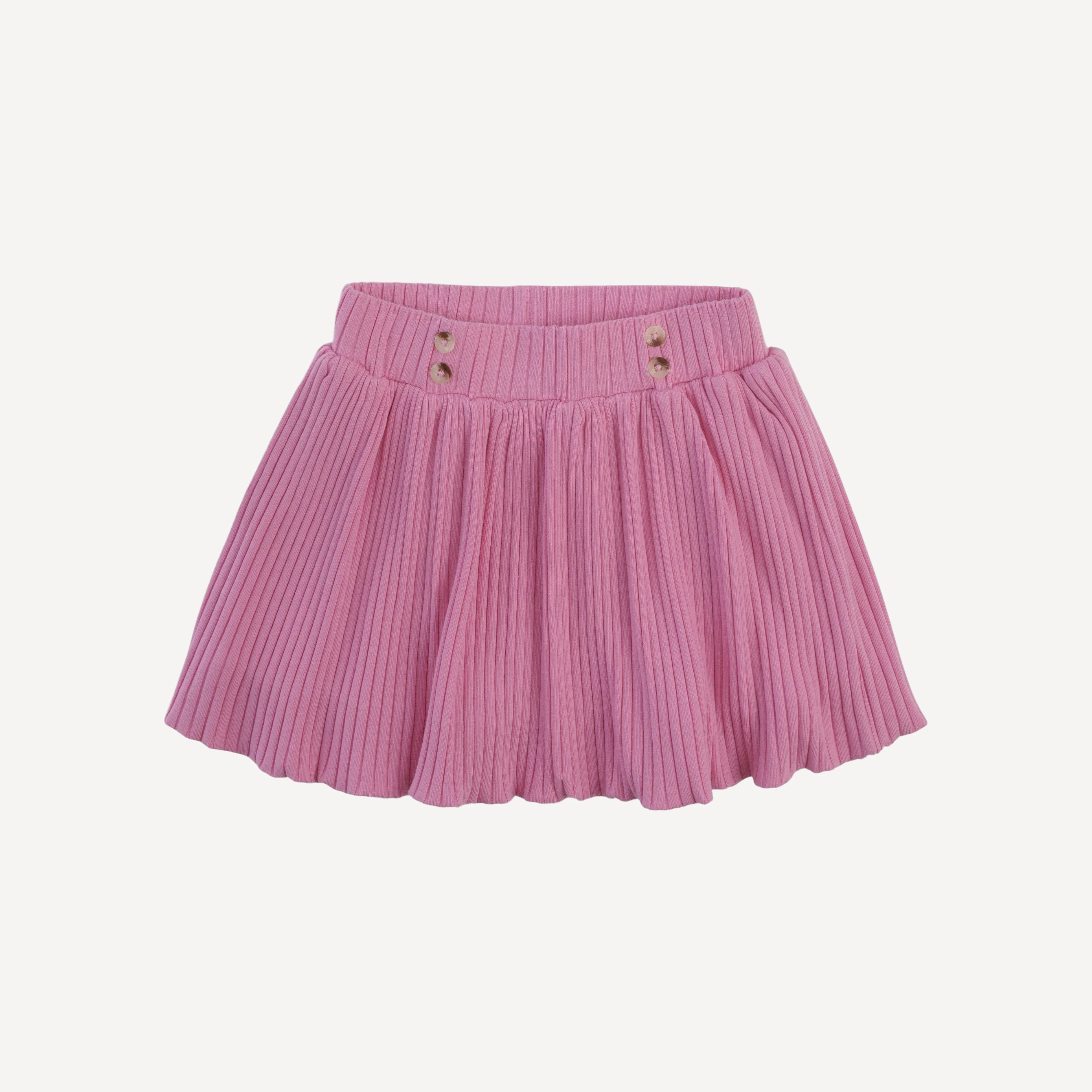 bubble skirt | bonbon | organic cotton wide rib