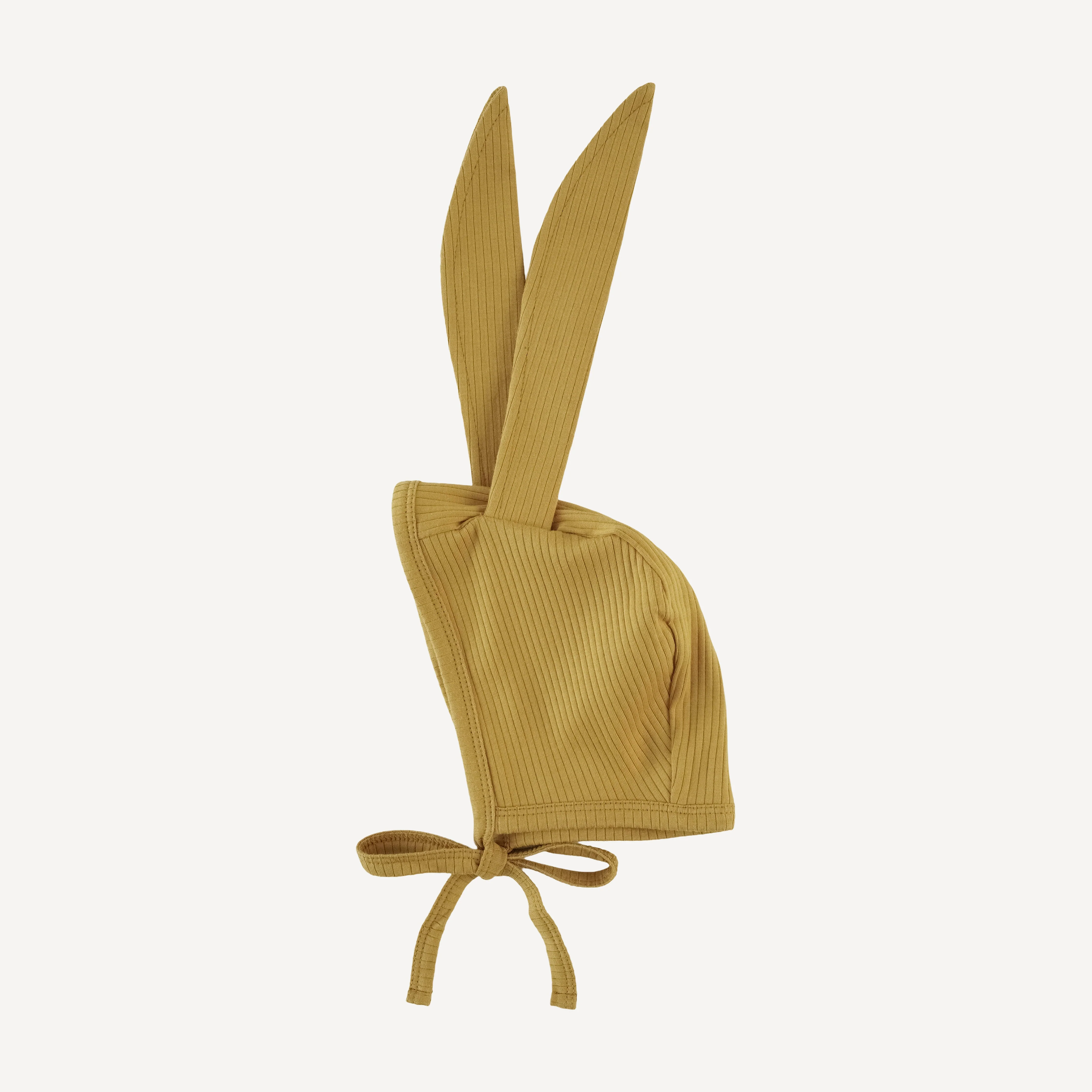 bunny hat | honey mustard | organic cotton single rib - Image 3