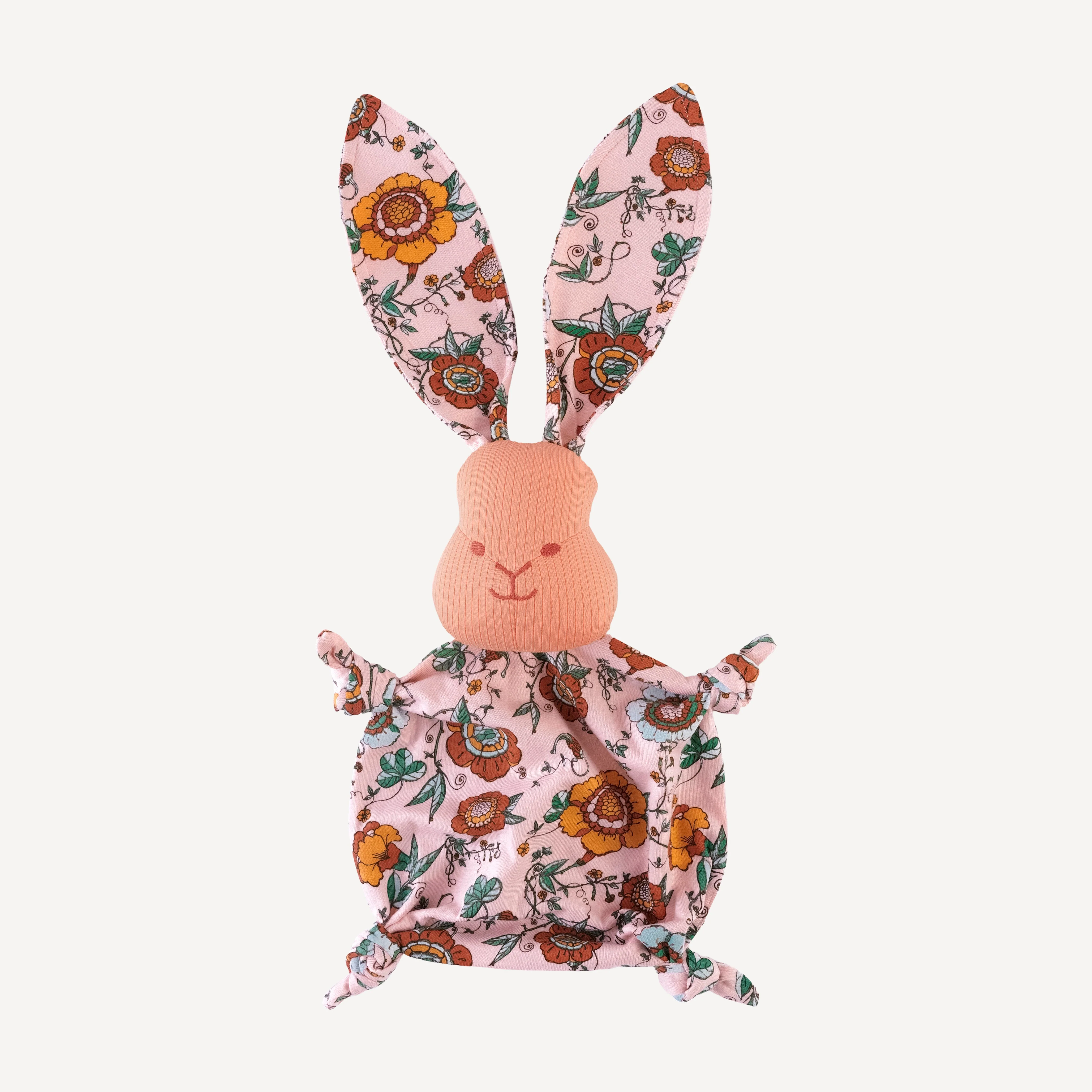 bunny snuggly | chinoiserie floral | organic cotton jersey