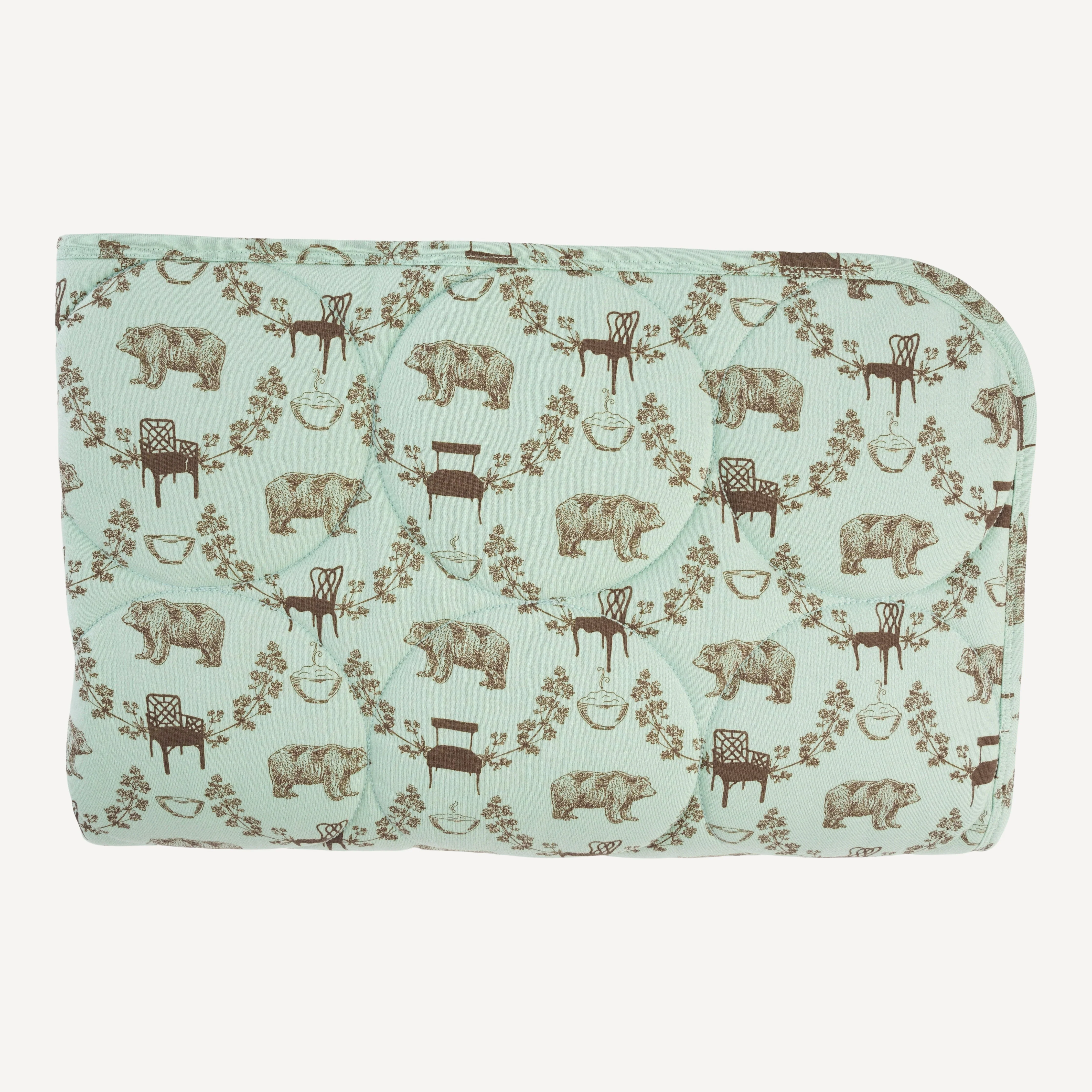 classic circle quilt | bears + chairs | organic cotton jersey