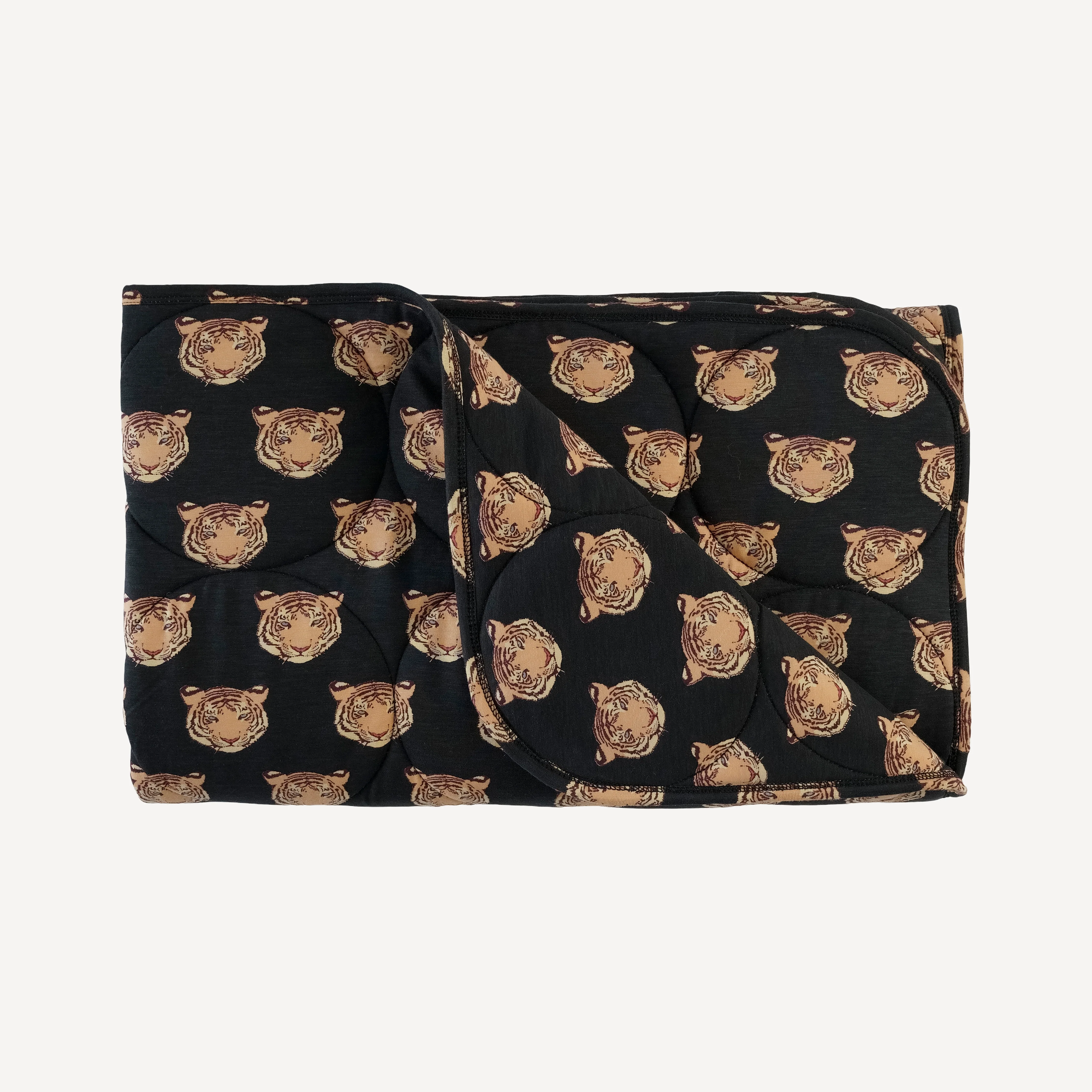 classic circle quilt | OG tigers | bamboo - Image 3