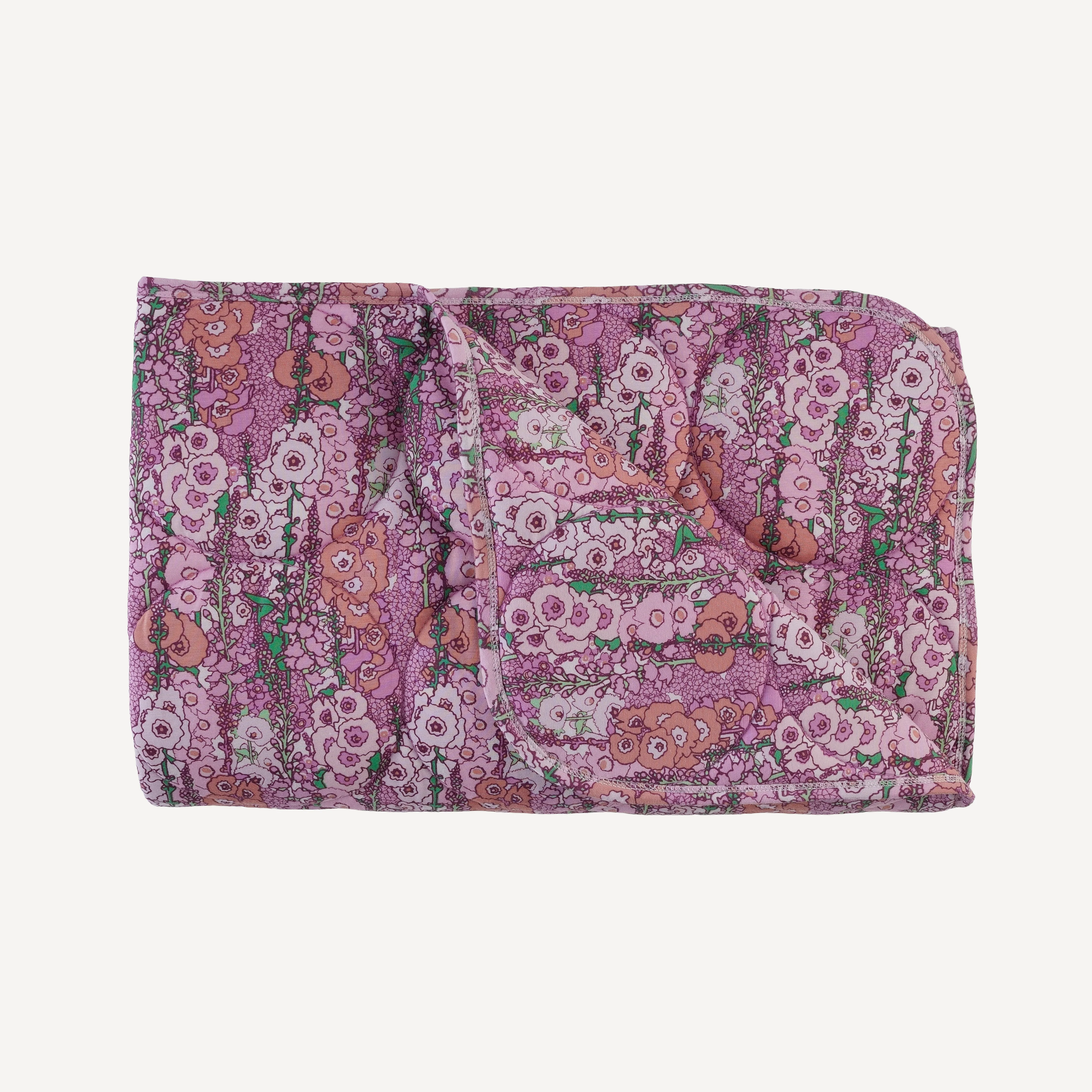 classic circle quilt | orchid hollyhock | bamboo - Image 3