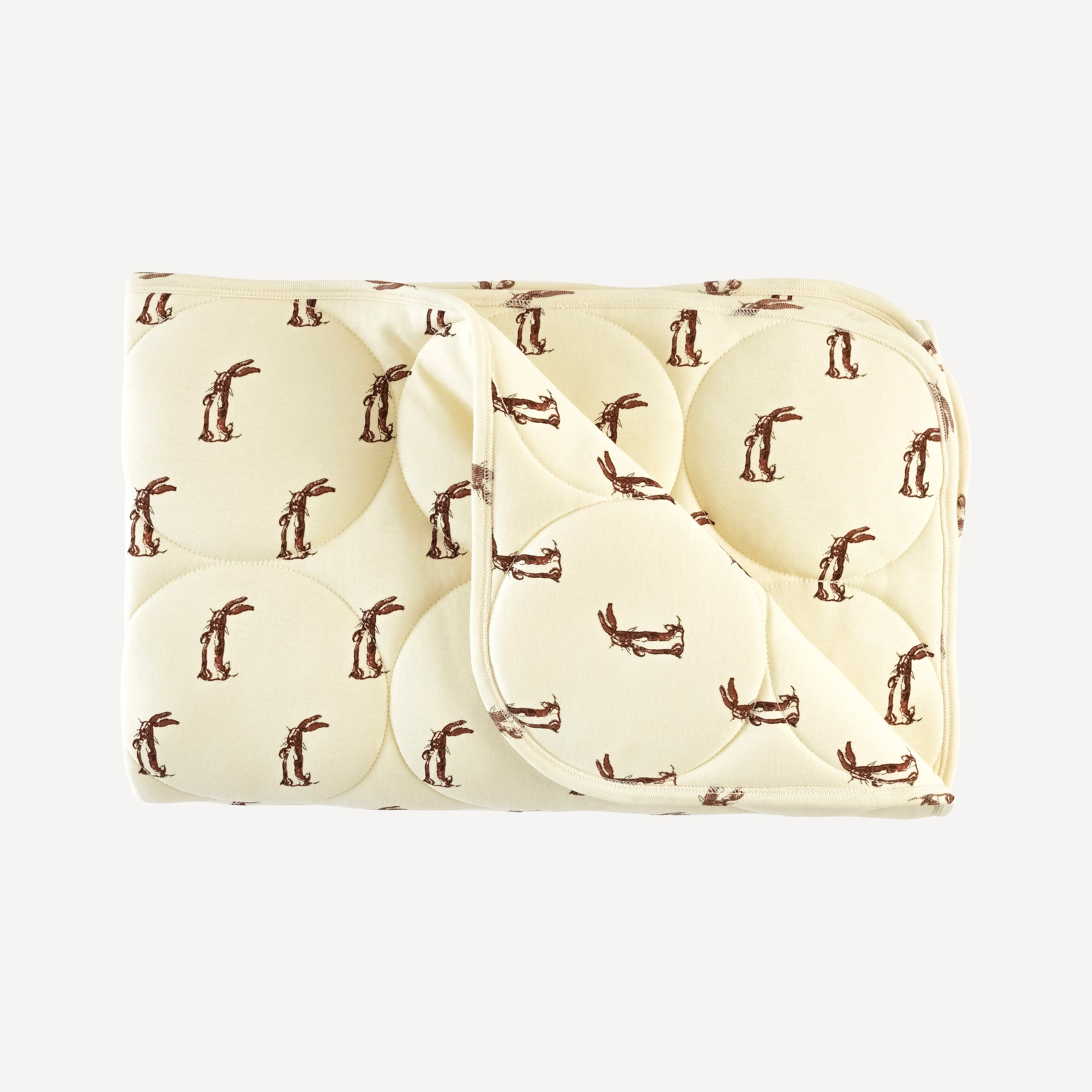classic circle quilt | plush rabbit | organic cotton interlock - Image 3