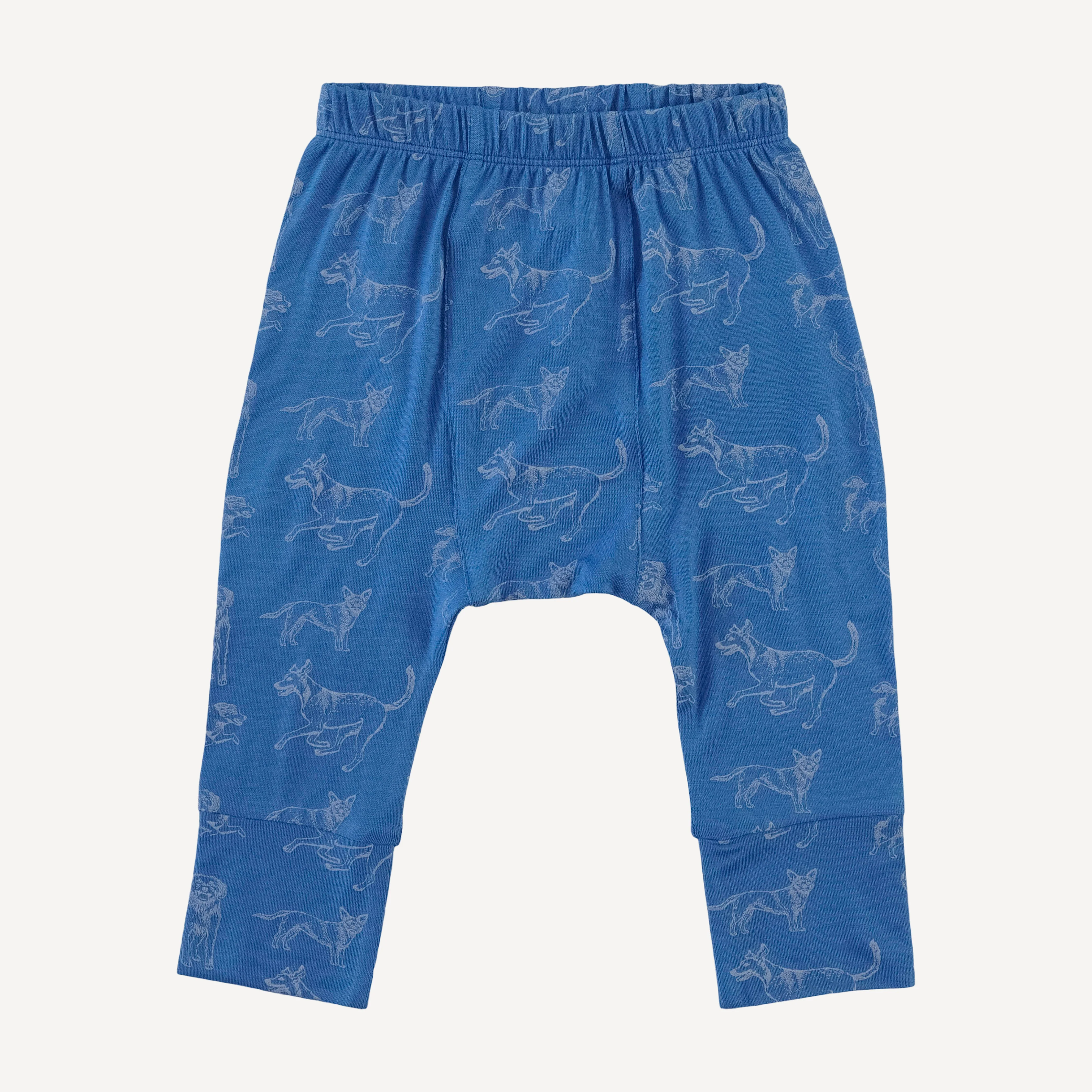 classic panda pant | blue mutts | bamboo