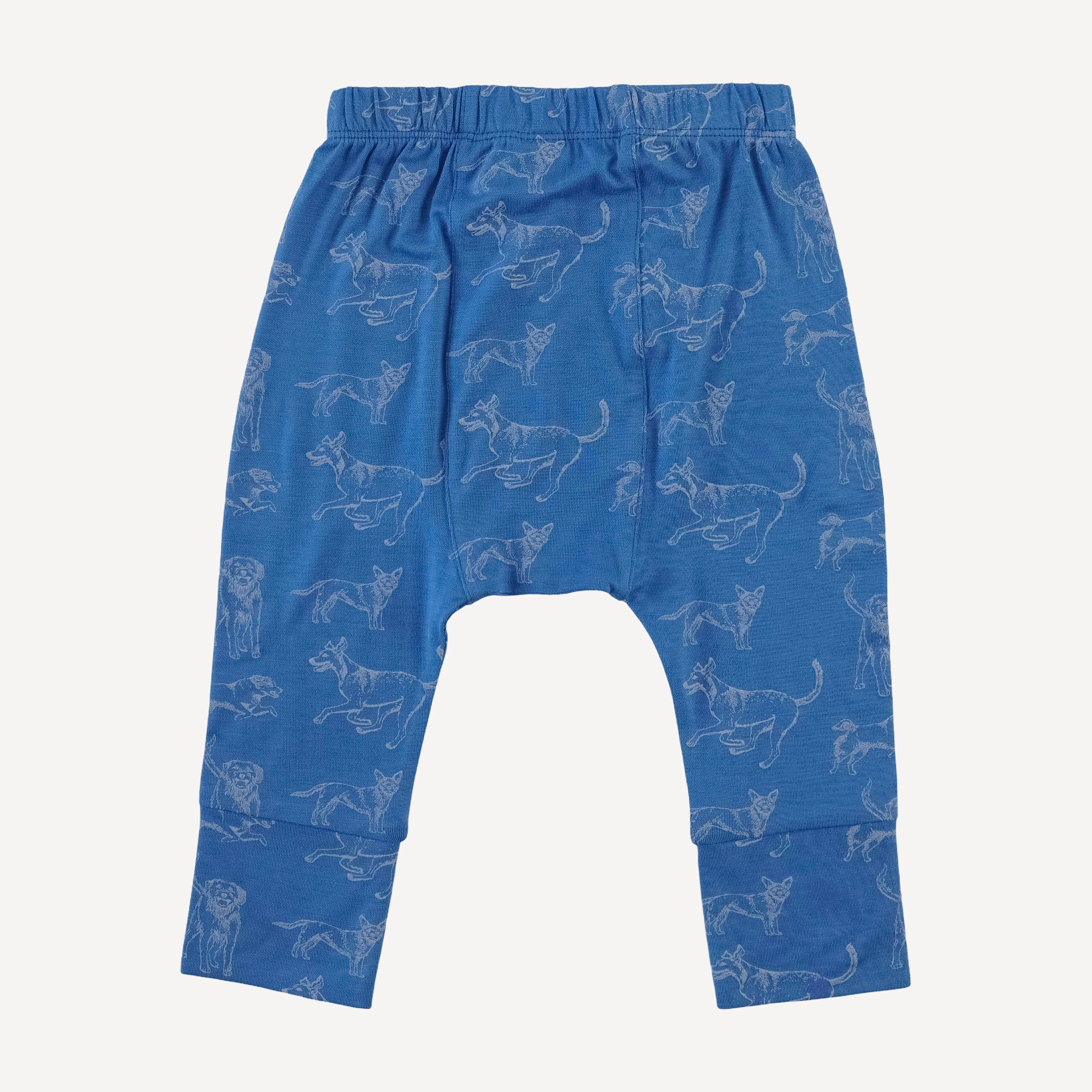 classic panda pant | blue mutts | bamboo - Image 3