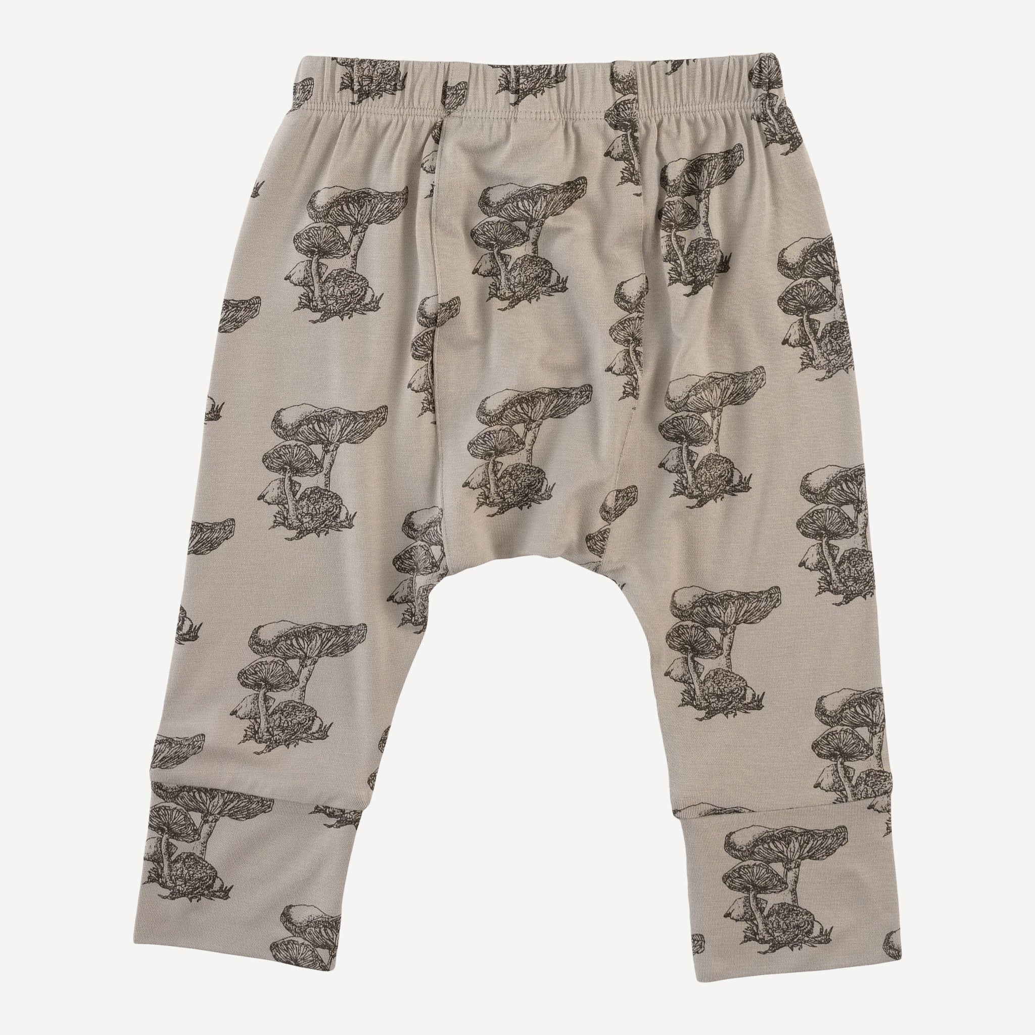 classic panda pant | gray mushroom snail | bamboo - Image 3
