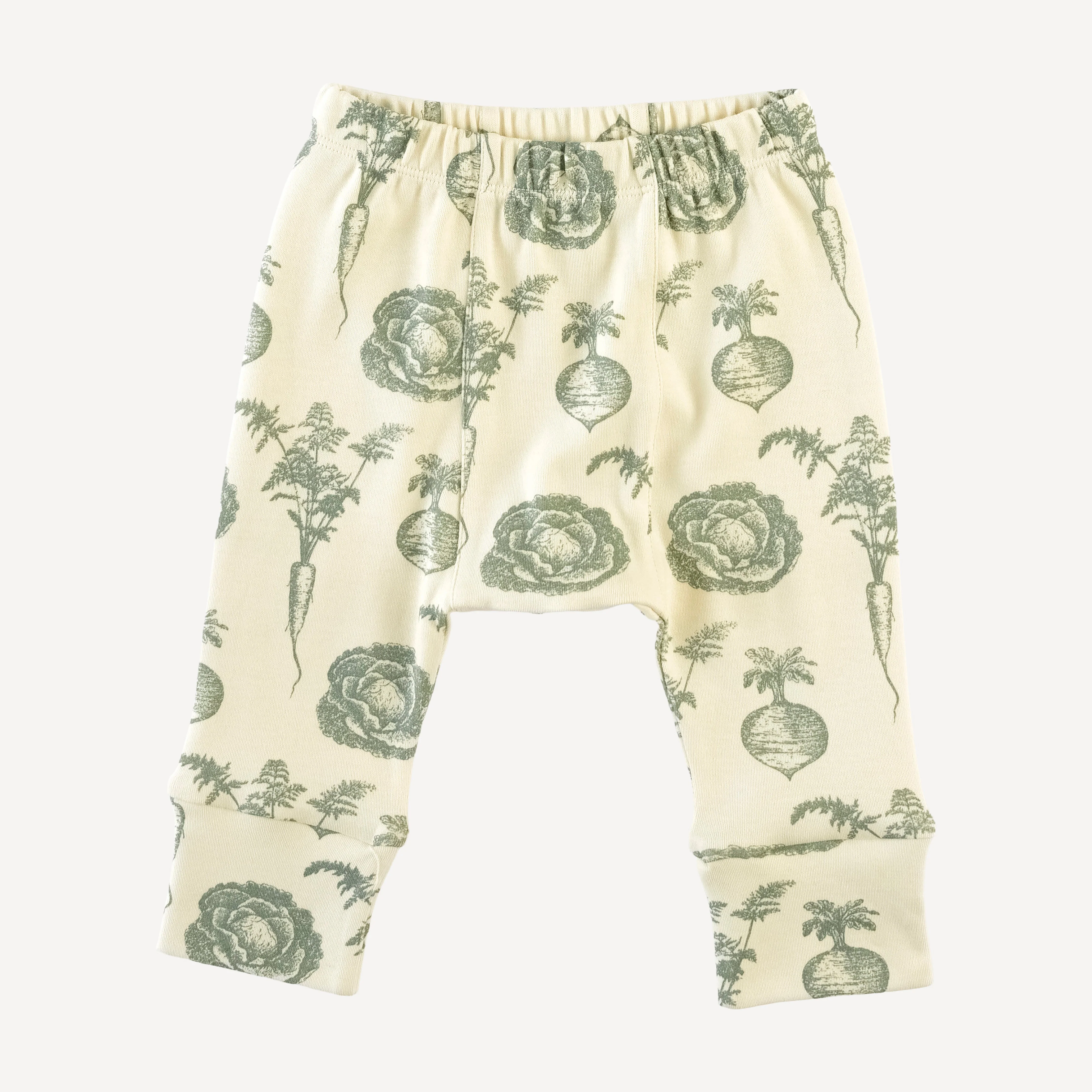classic panda pant | jadeite veggies | organic cotton interlock