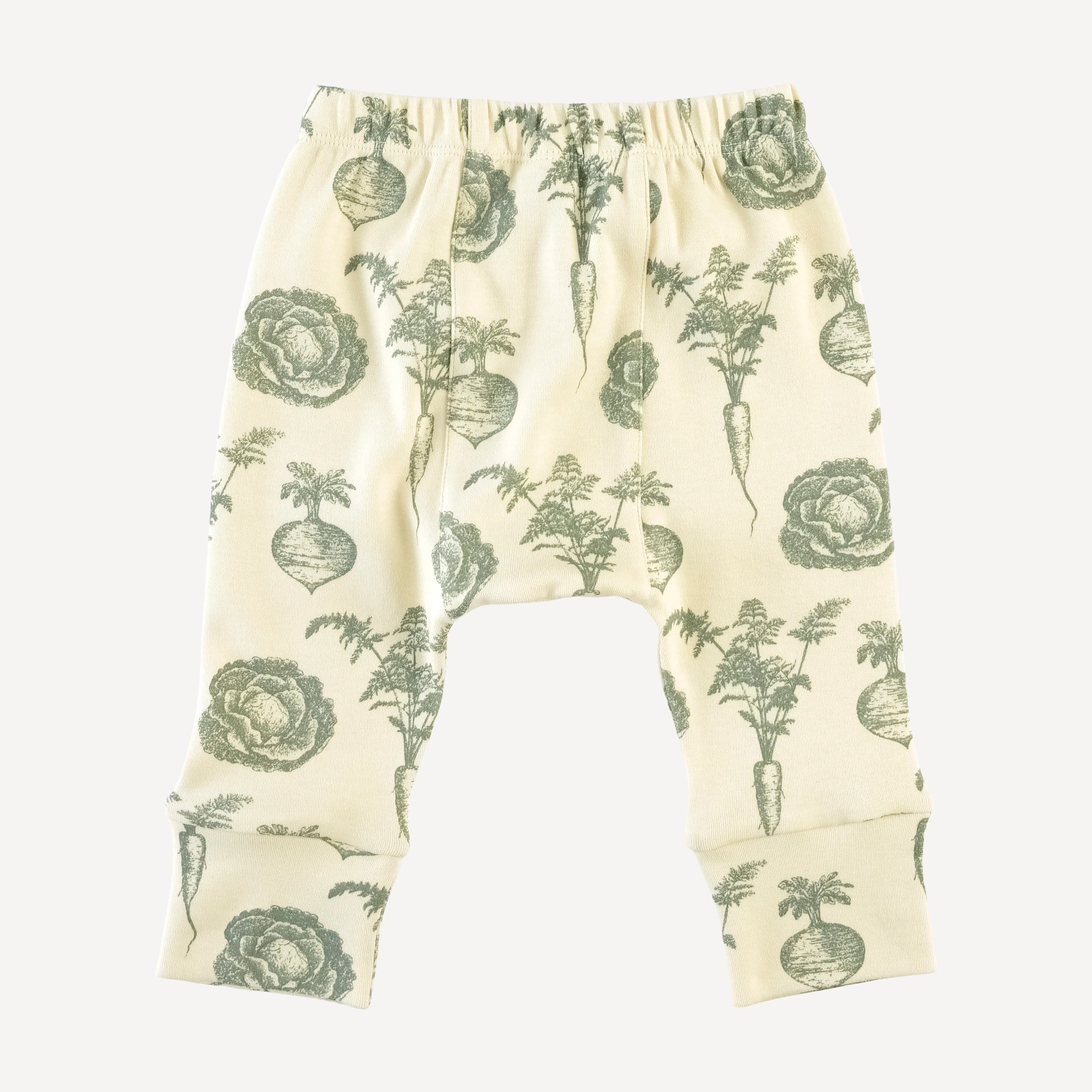 classic panda pant | jadeite veggies | organic cotton interlock - Image 3