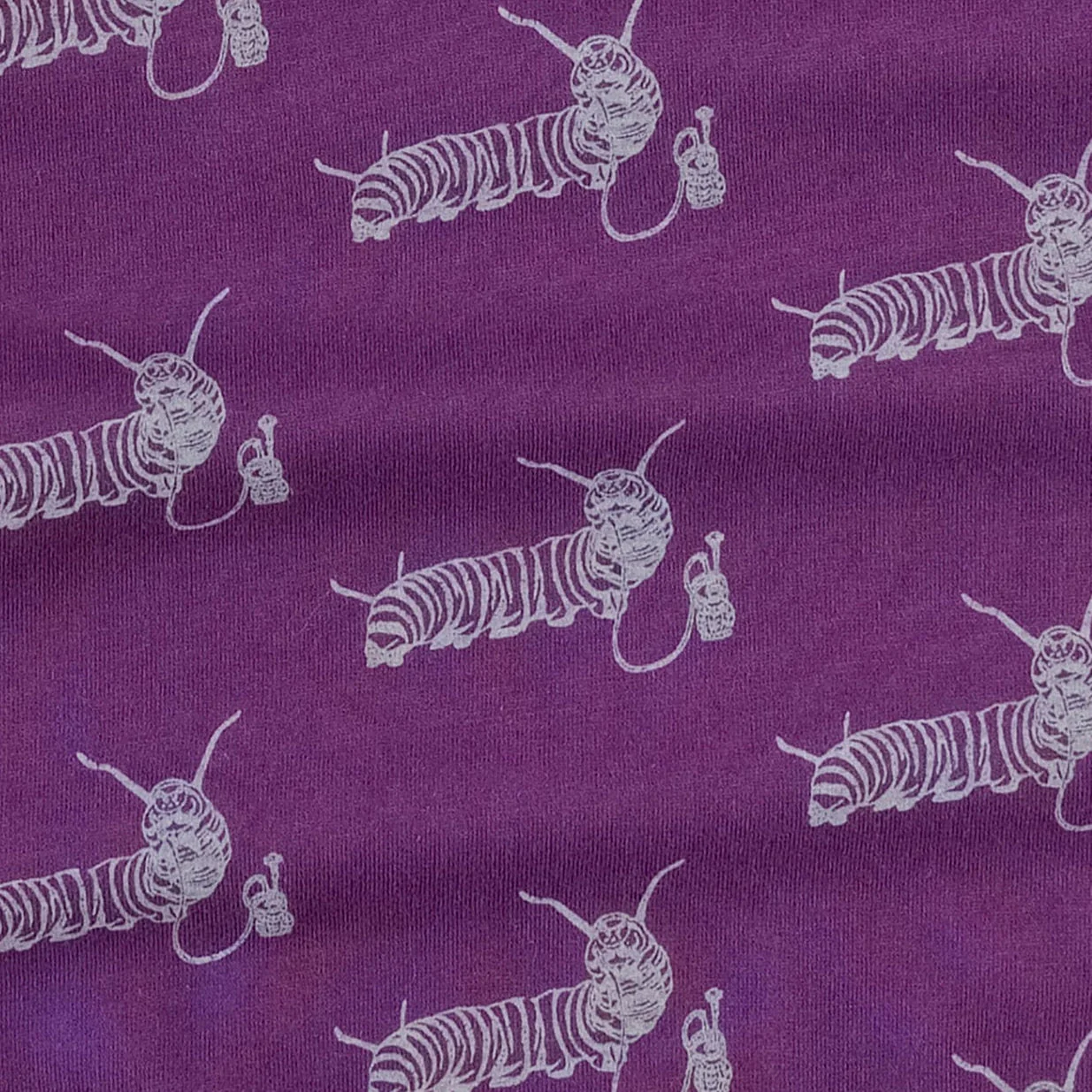 classic panda pant | plum caterpillar | organic cotton jersey - Image 2