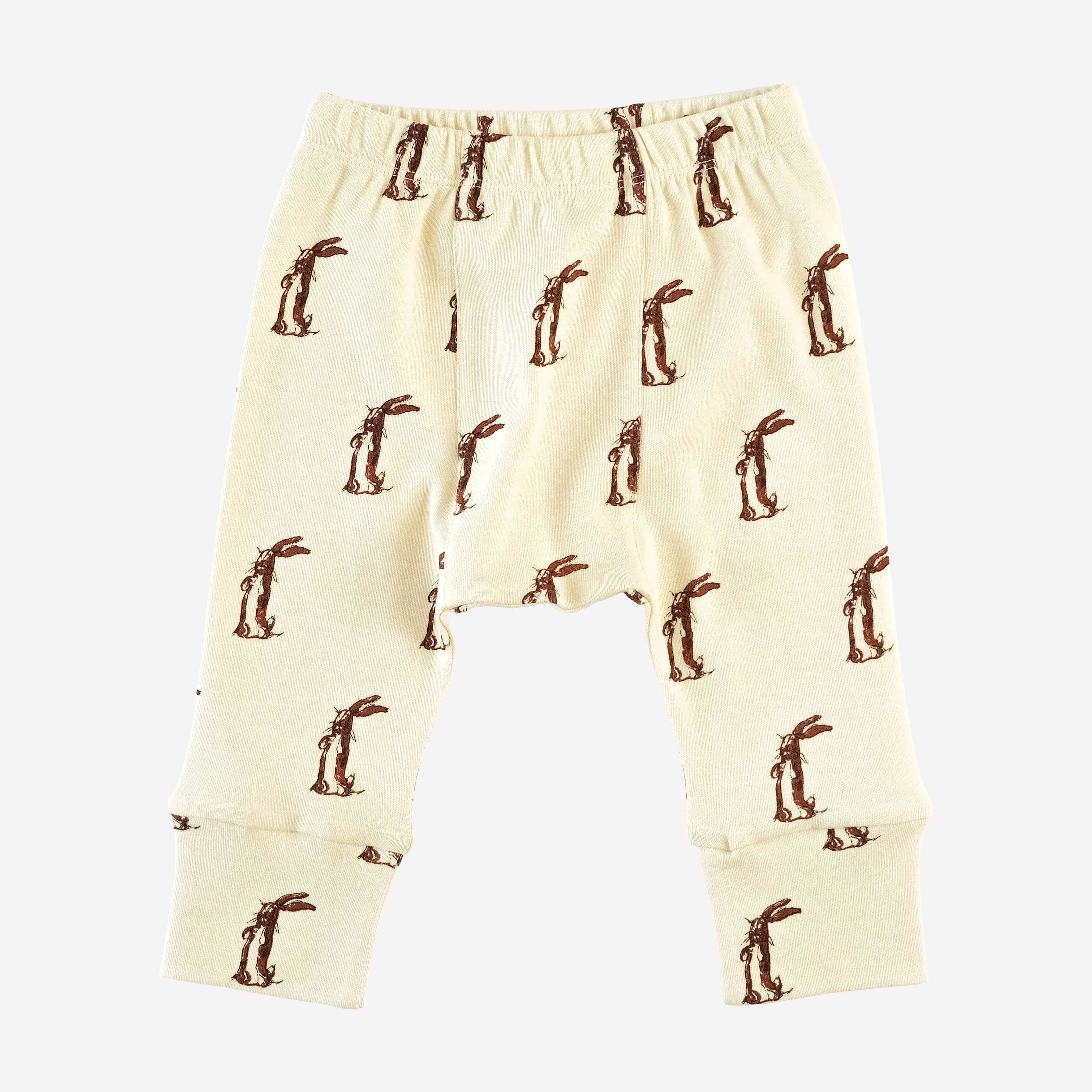 classic panda pant | plush rabbit | organic cotton interlock