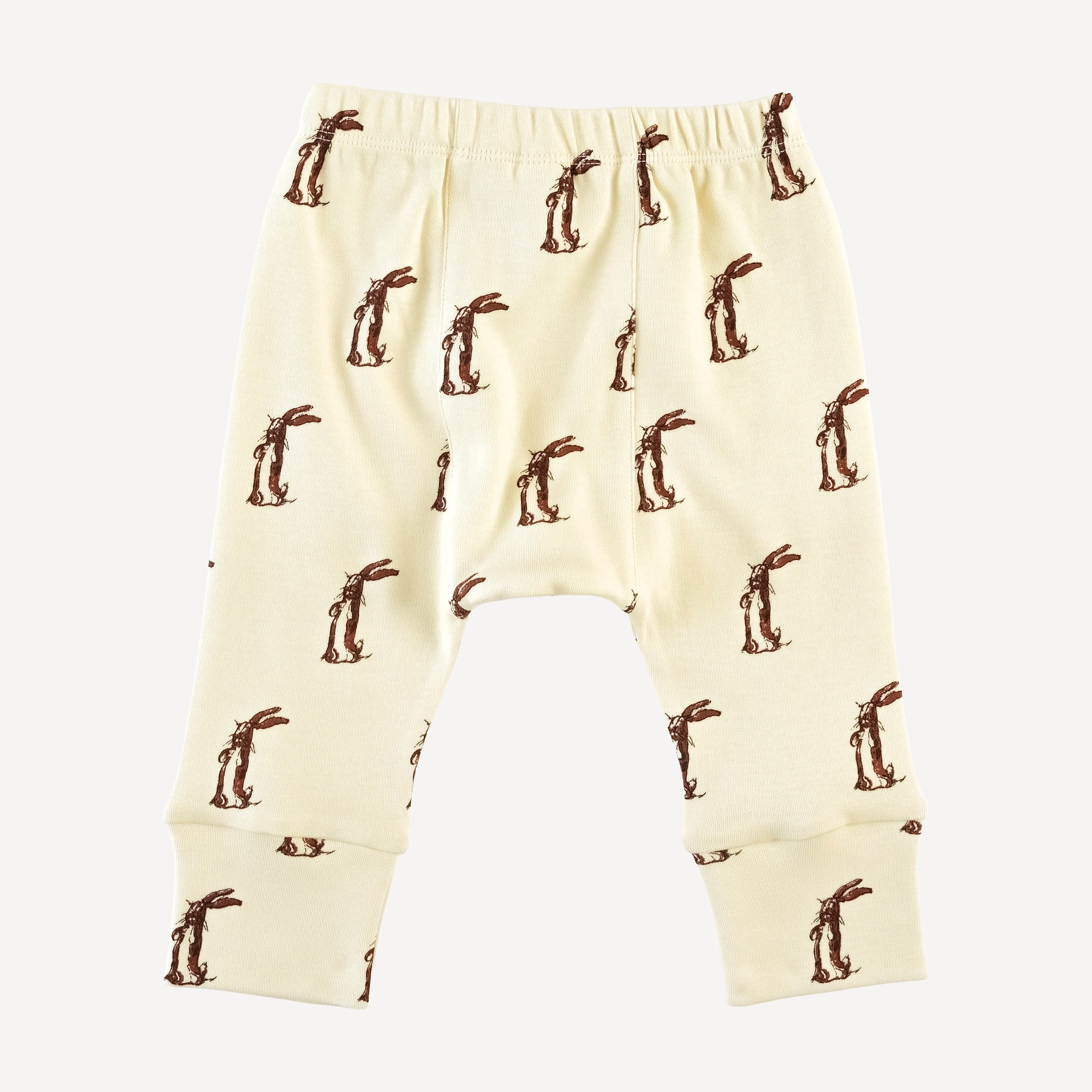 classic panda pant | plush rabbit | organic cotton interlock - Image 3