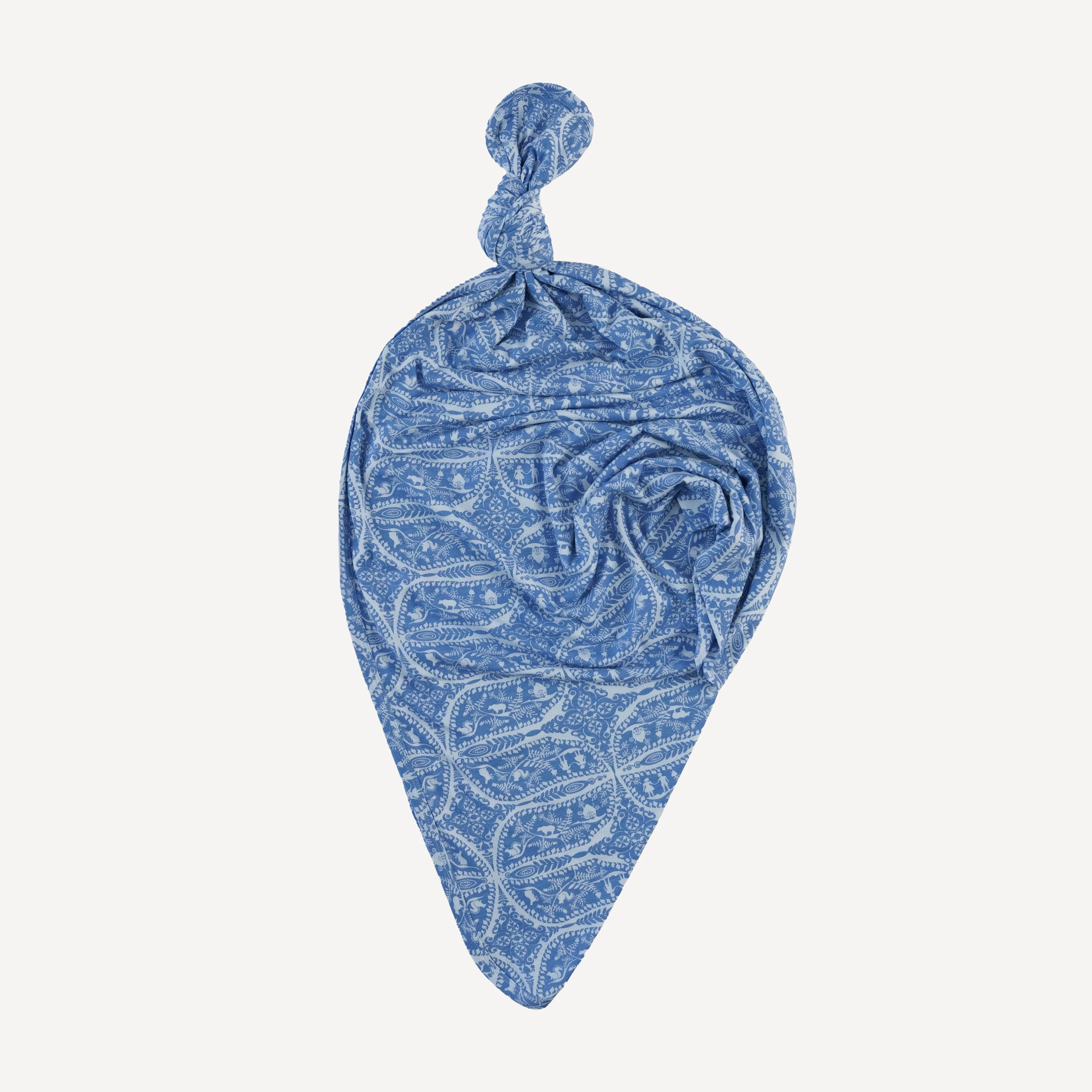 classic single layer blanket | blue fauna | bamboo