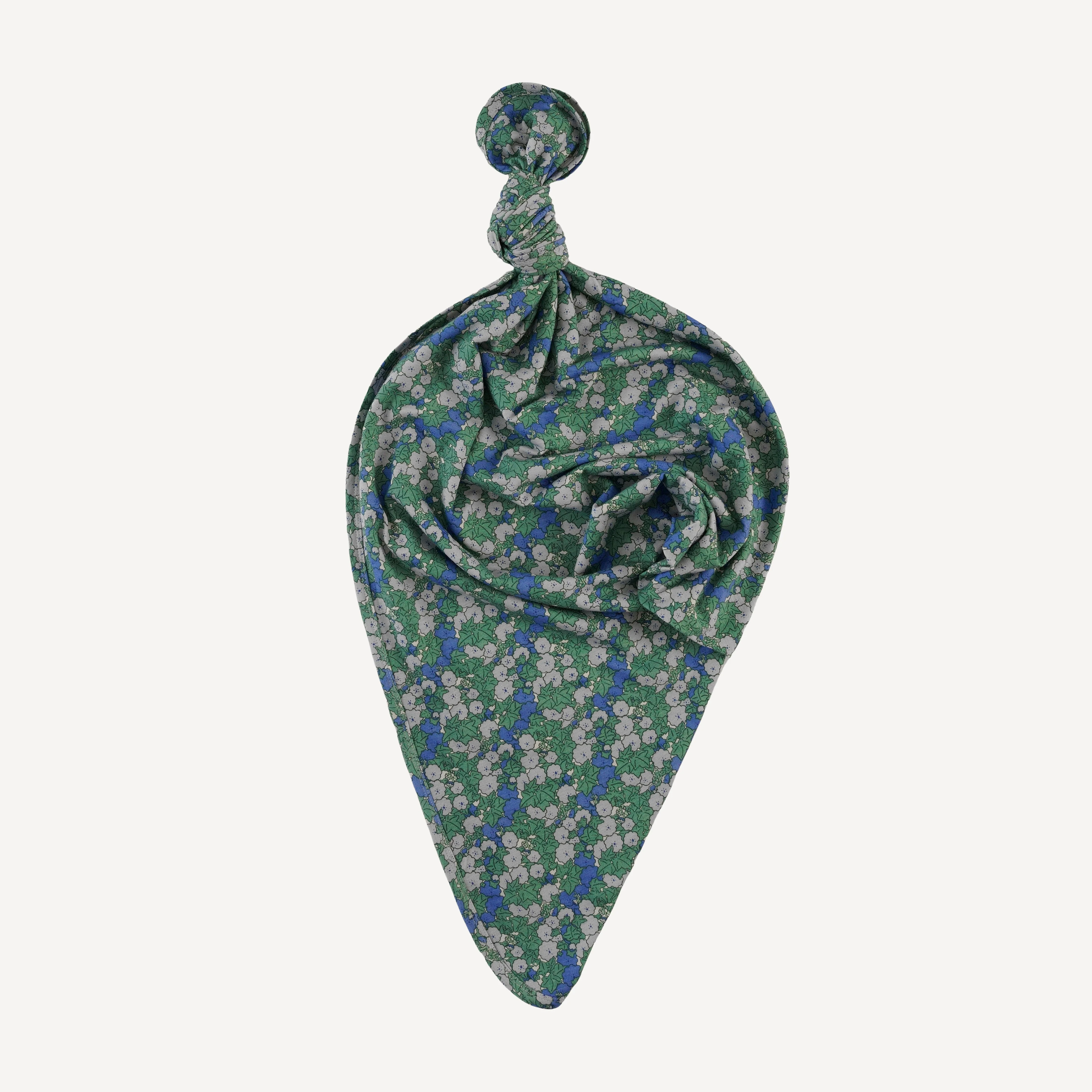 classic single layer blanket | blue ivy floral | bamboo