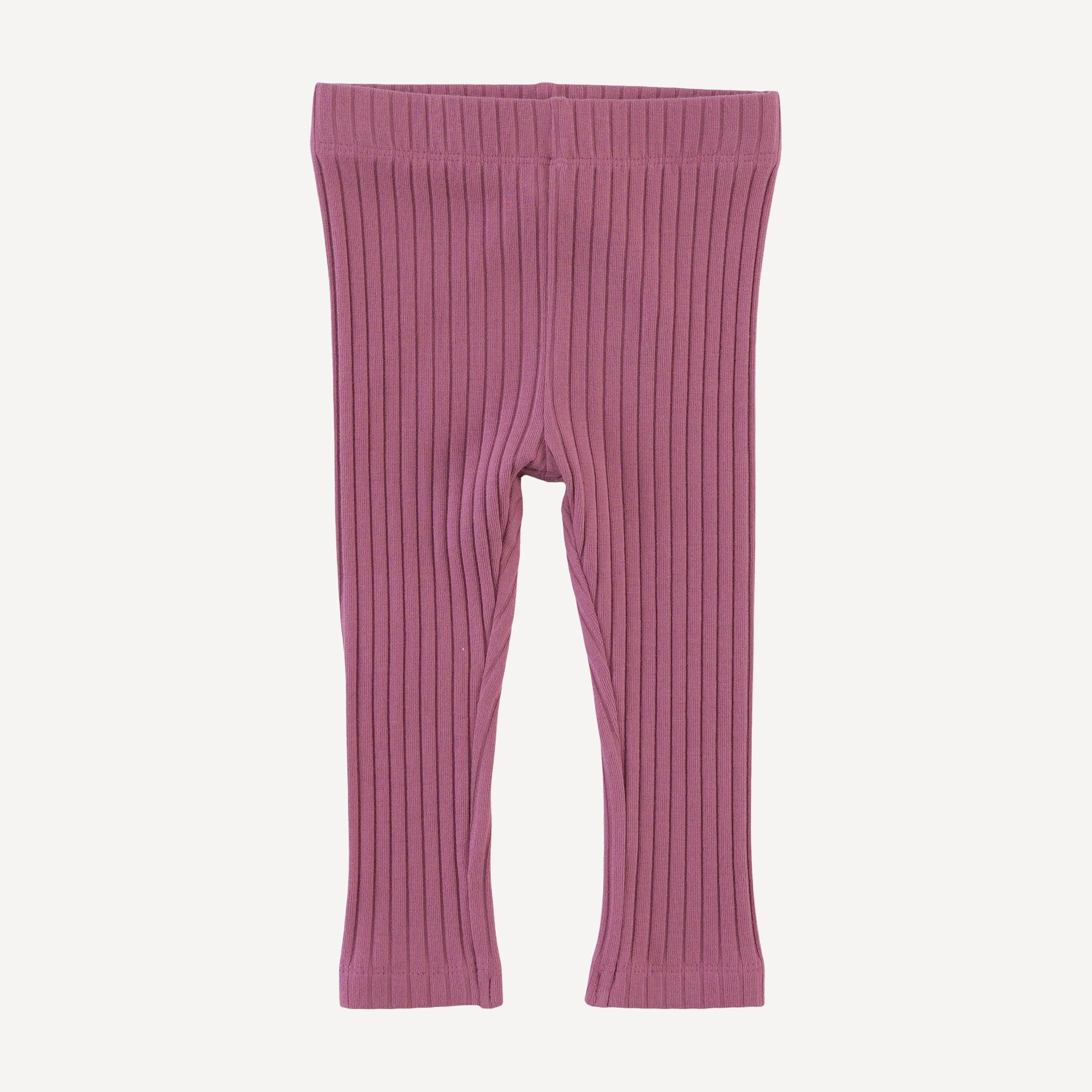 classic skinny legging | fuchsia | organic cotton wide rib