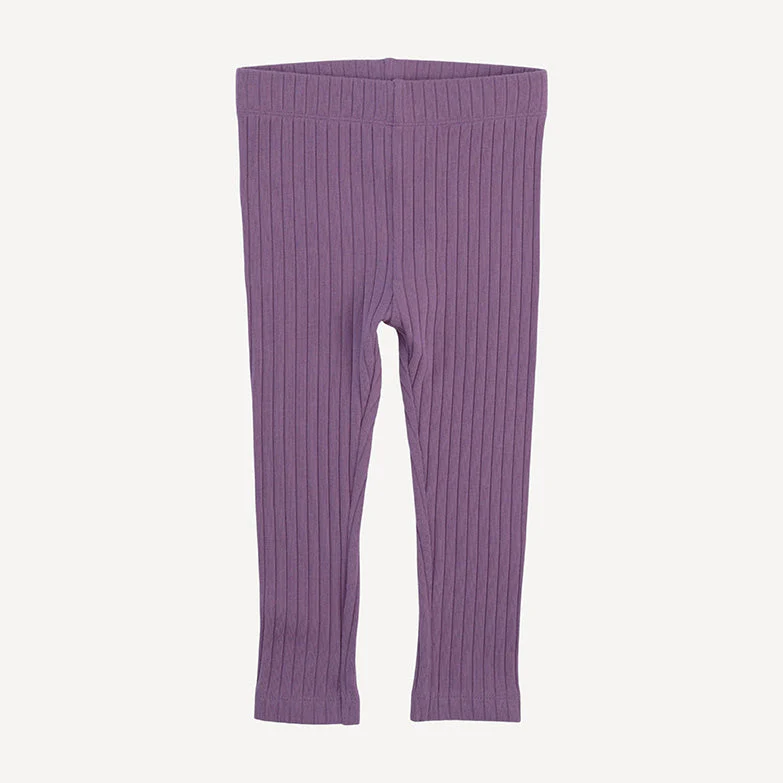 classic skinny legging | grape gloss | organic cotton wide rib