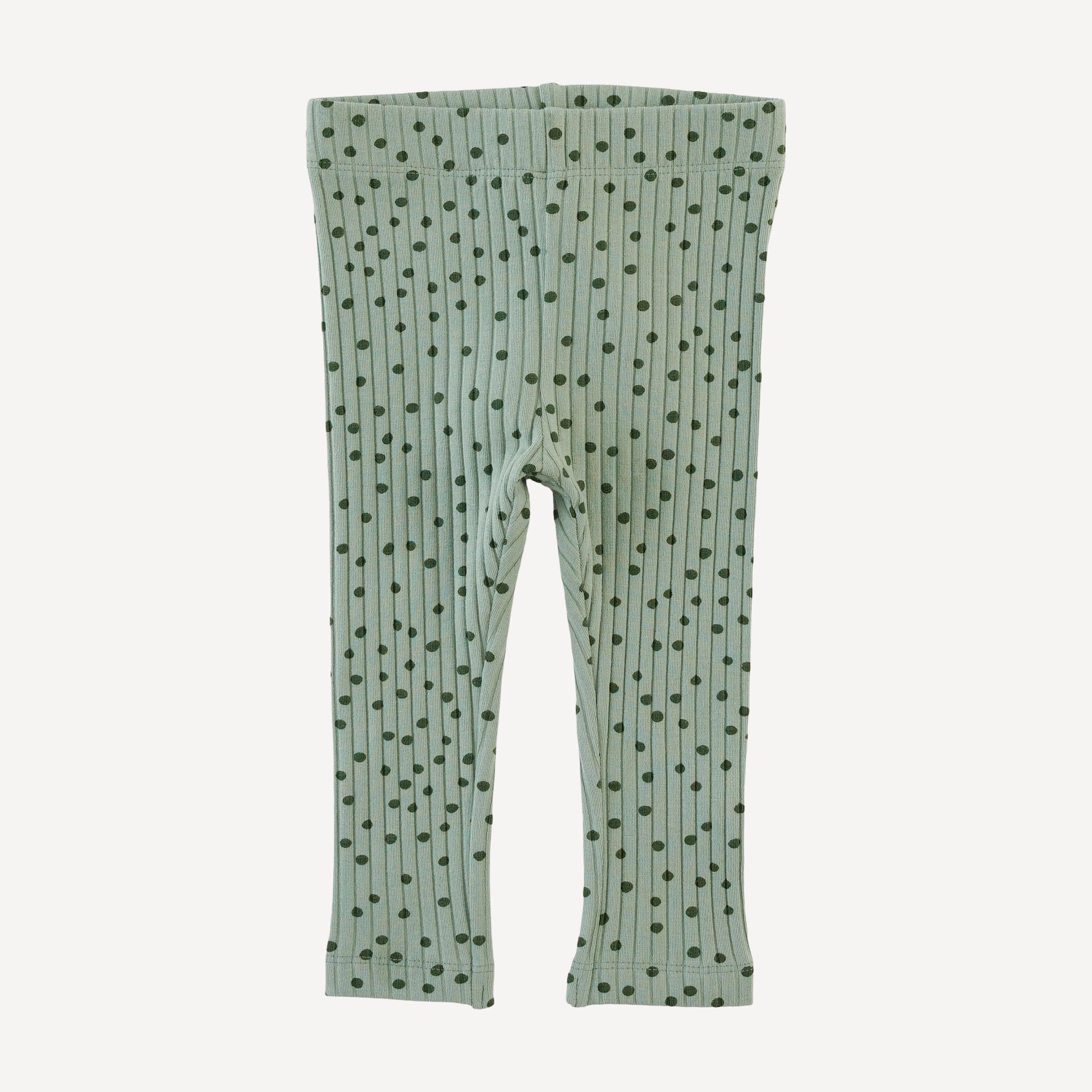 classic skinny legging | iceberg dot | organic cotton wide rib