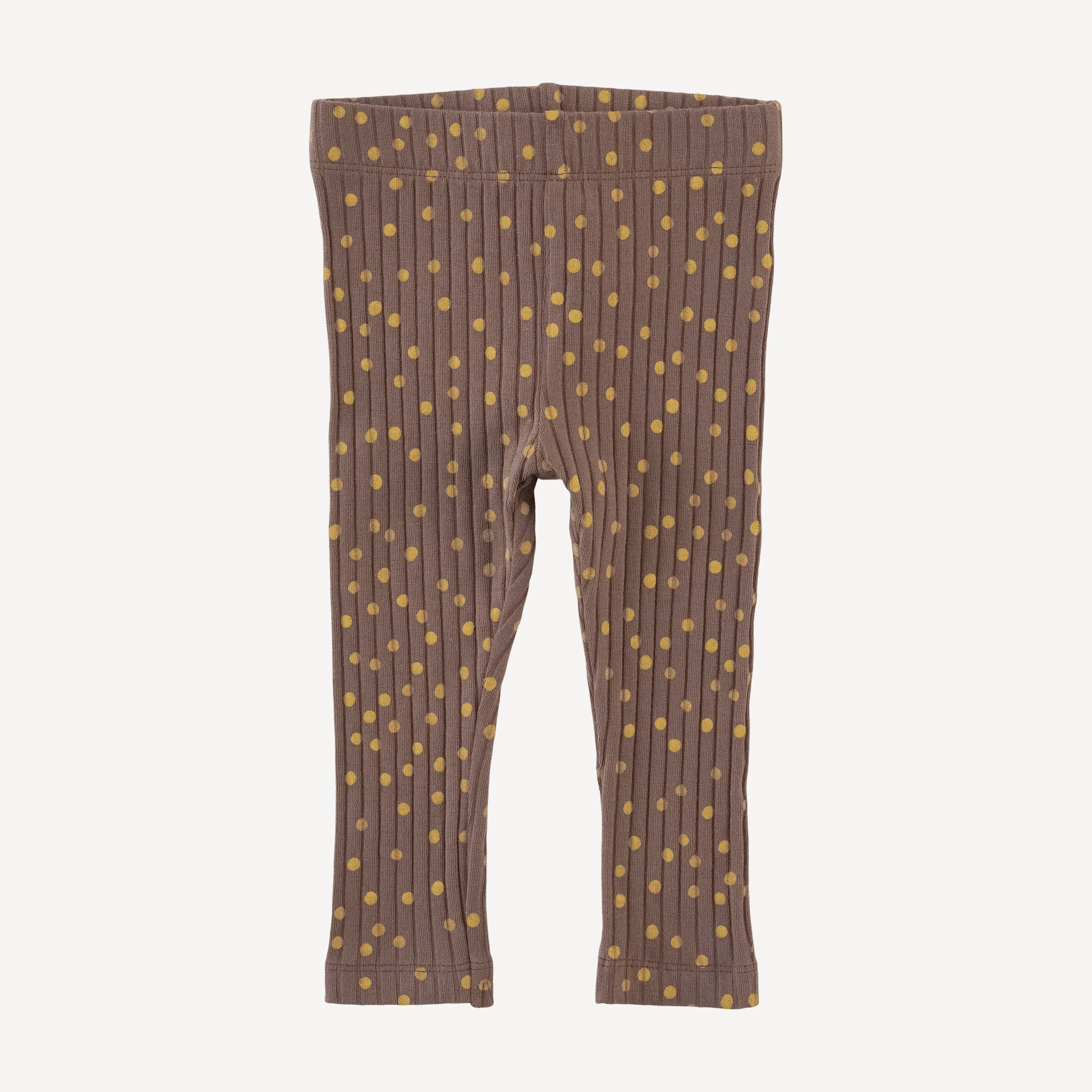 classic skinny legging | neutral dot | organic cotton wide rib