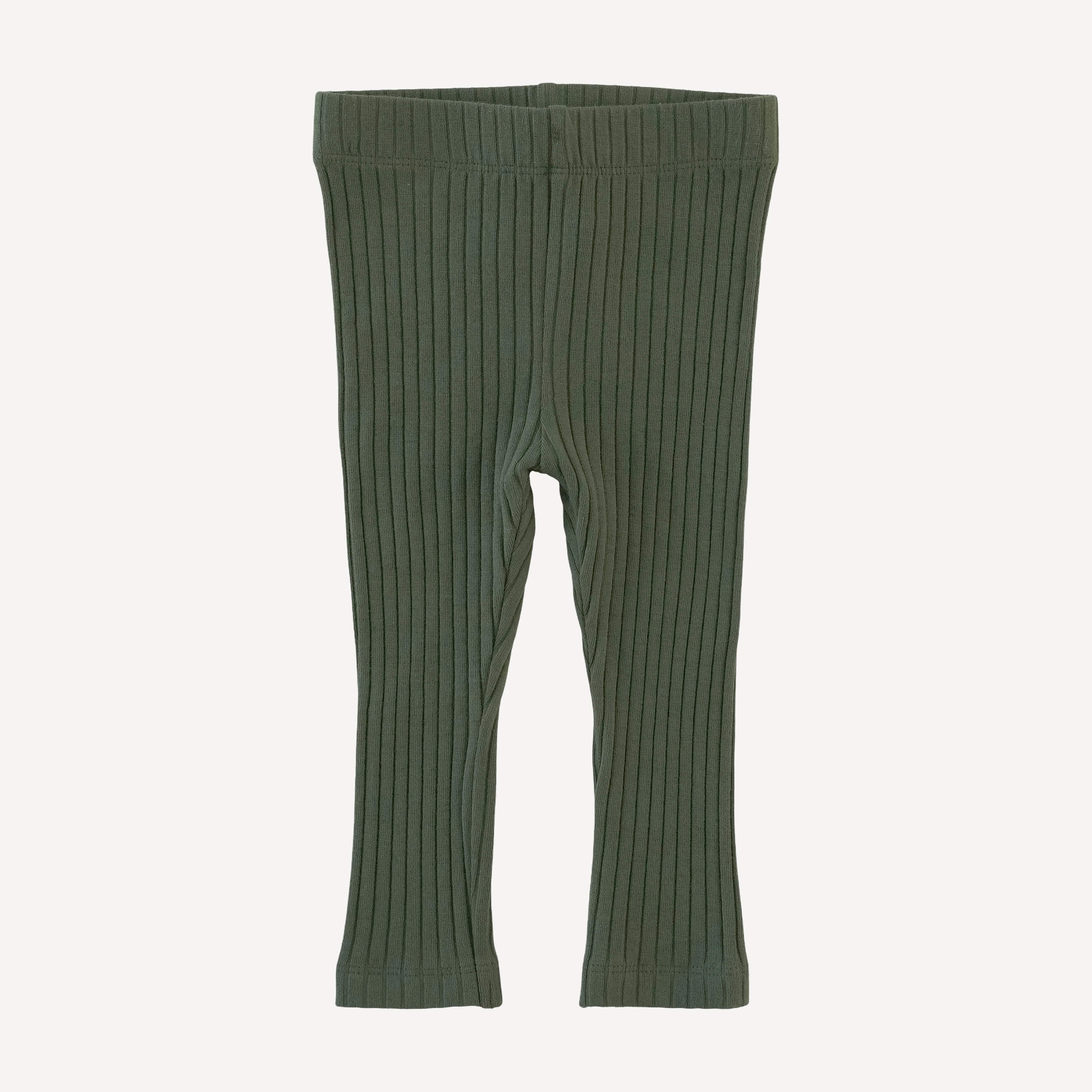 classic skinny legging | thyme | organic cotton wide rib