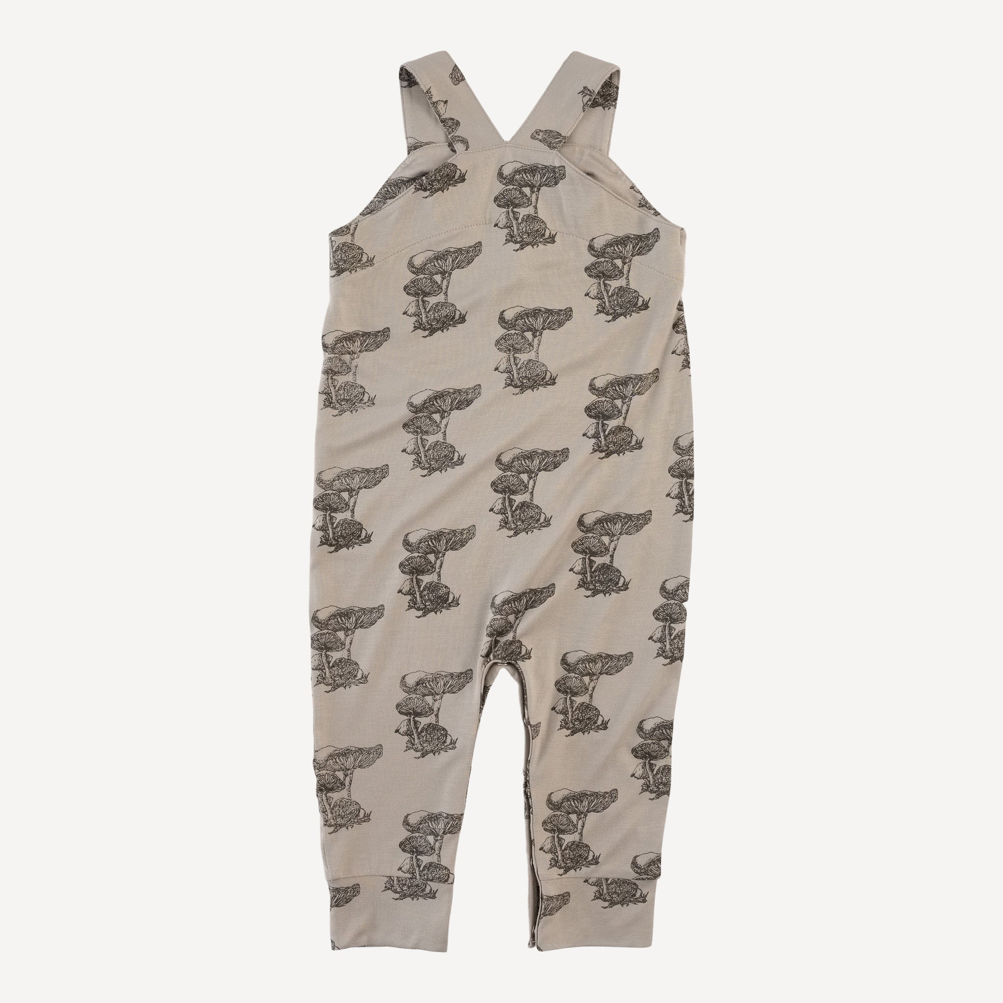 country cuffed jumpsuit | gray mushroom snail | bamboo - Image 3