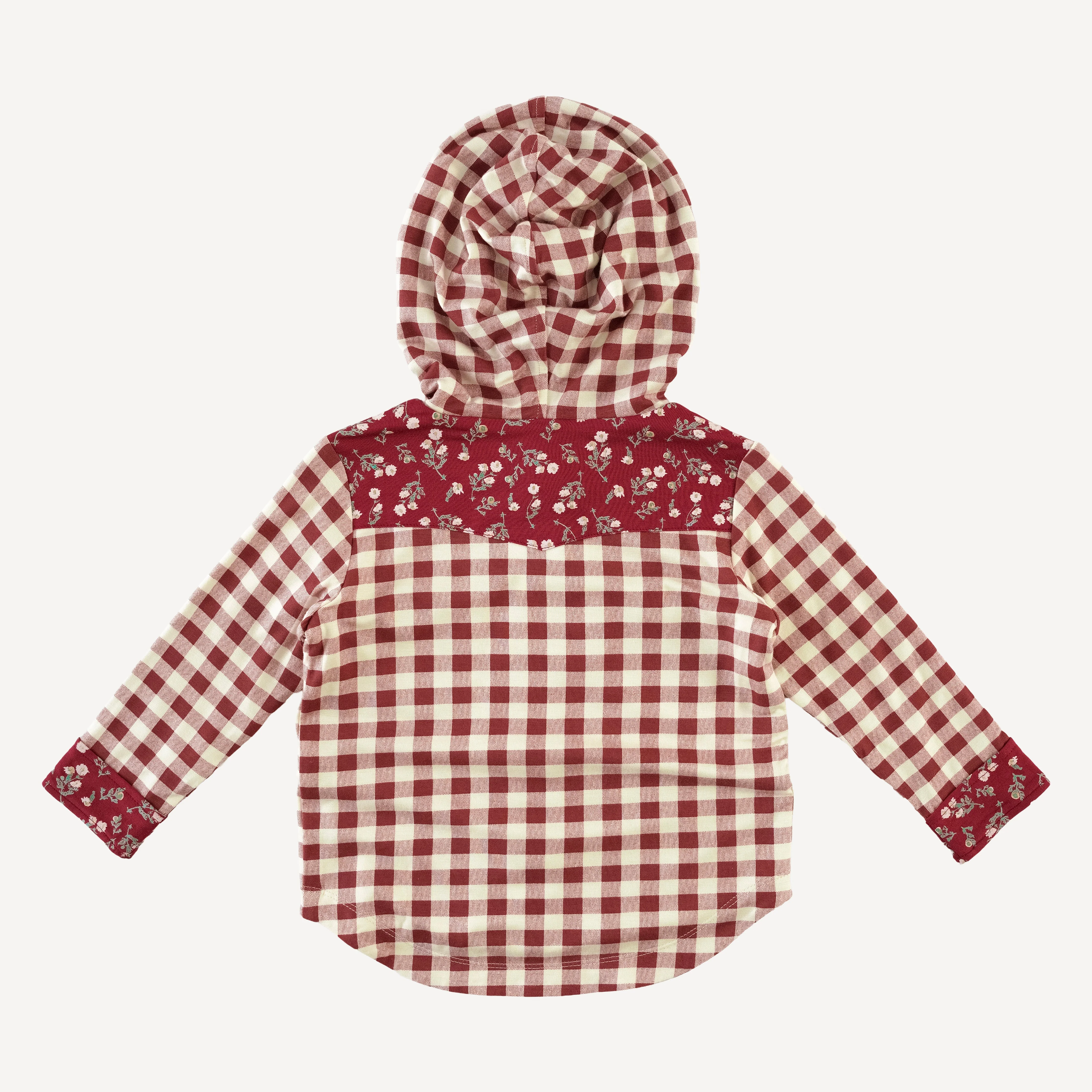 cowboy shacket | berry gingham | bamboo - Image 3