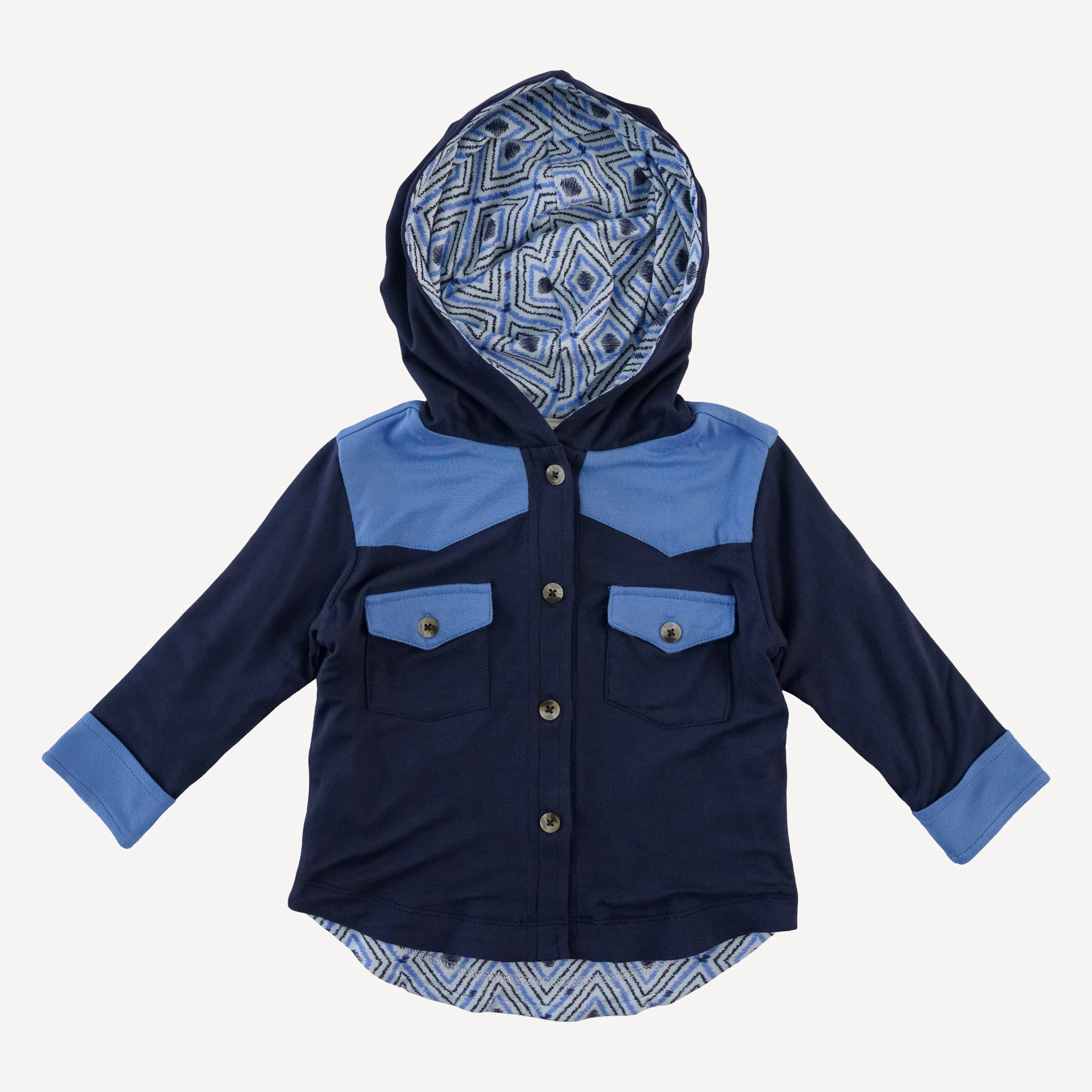 cowboy shacket | navy night | bamboo