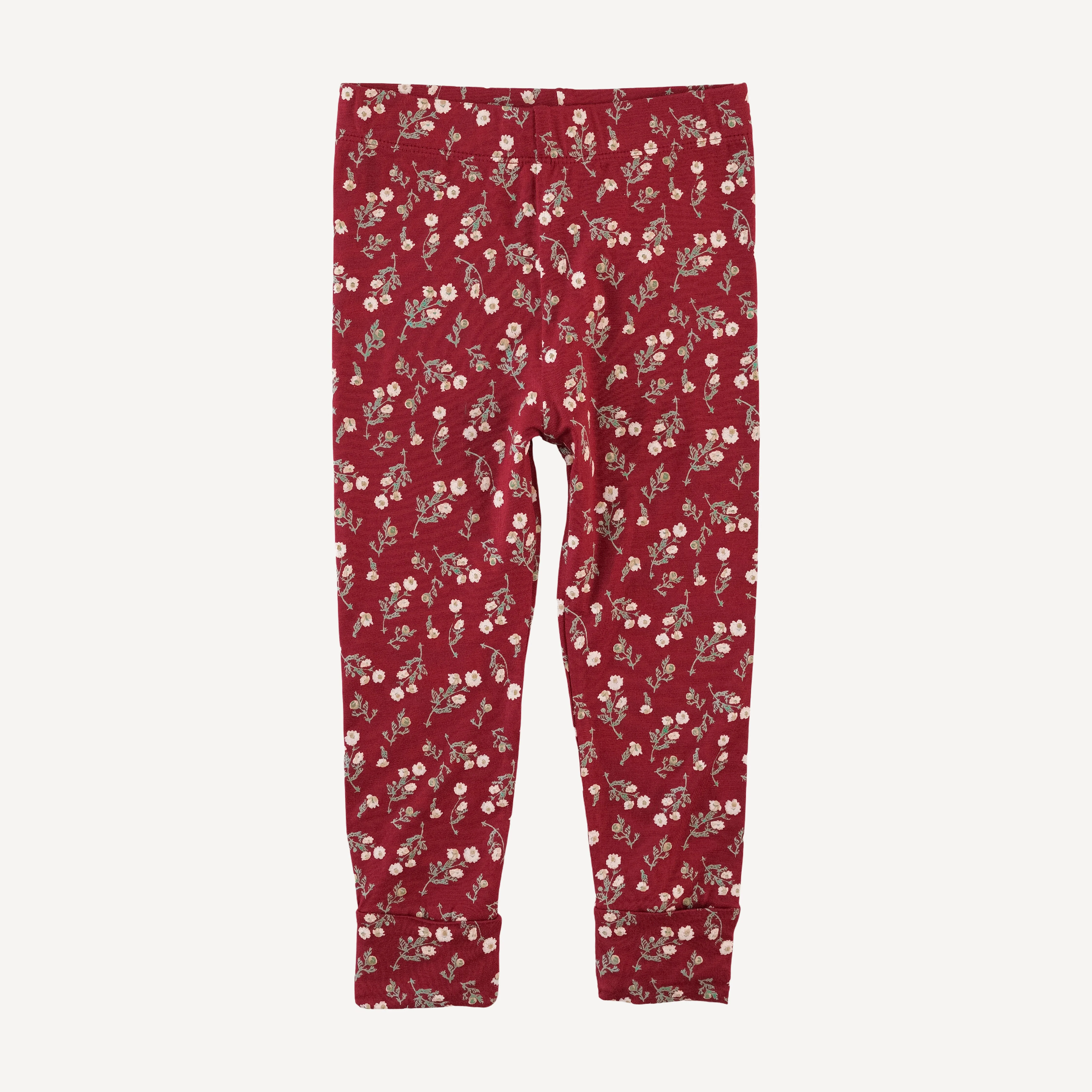 cuffed legging | garden tiny chamomile | bamboo