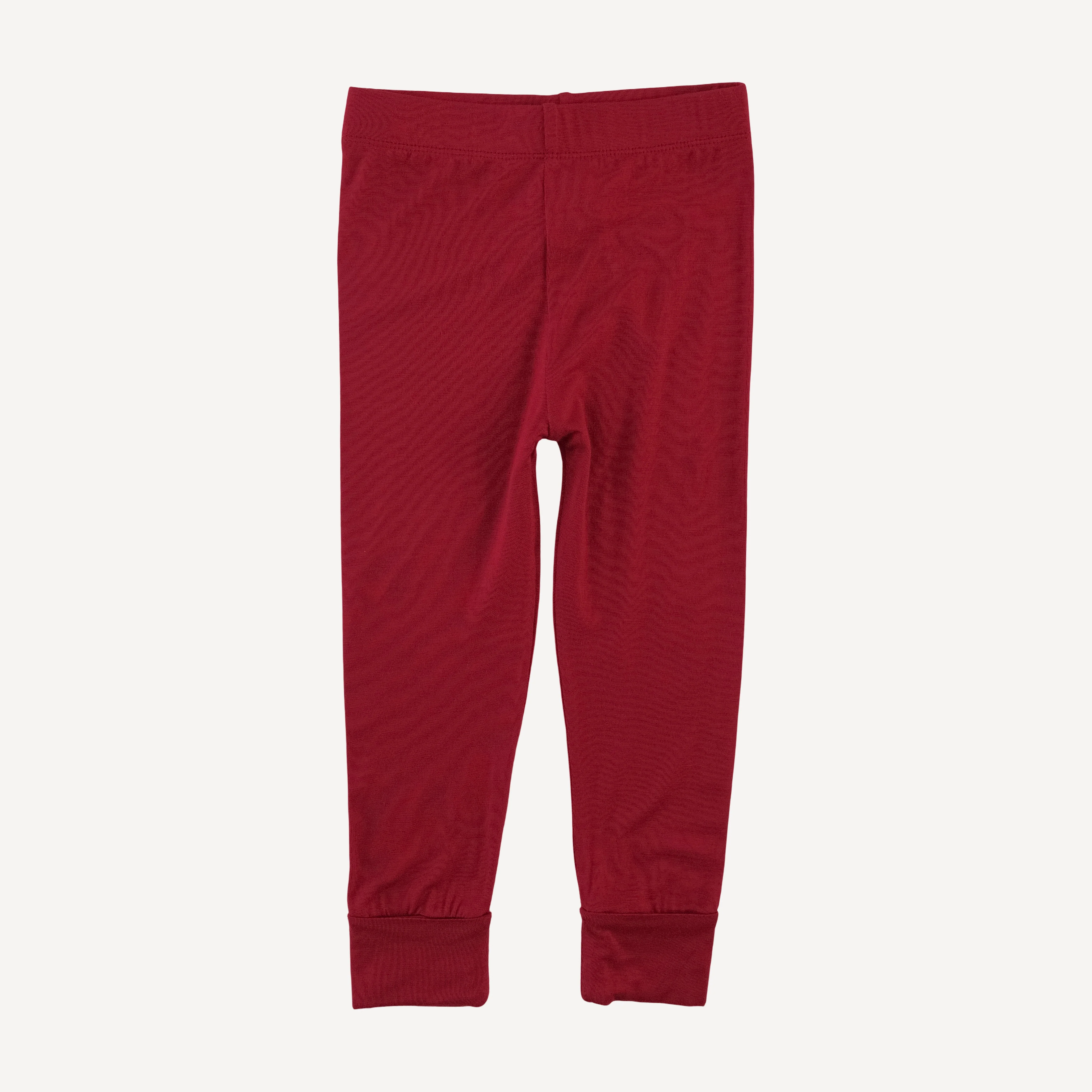 cuffed legging | red dahlia | bamboo