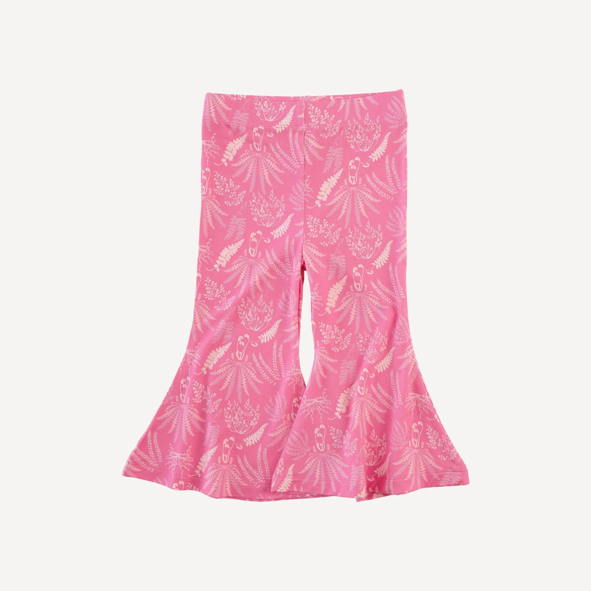 expanded flare pant | pink magical fern | light weight bamboo