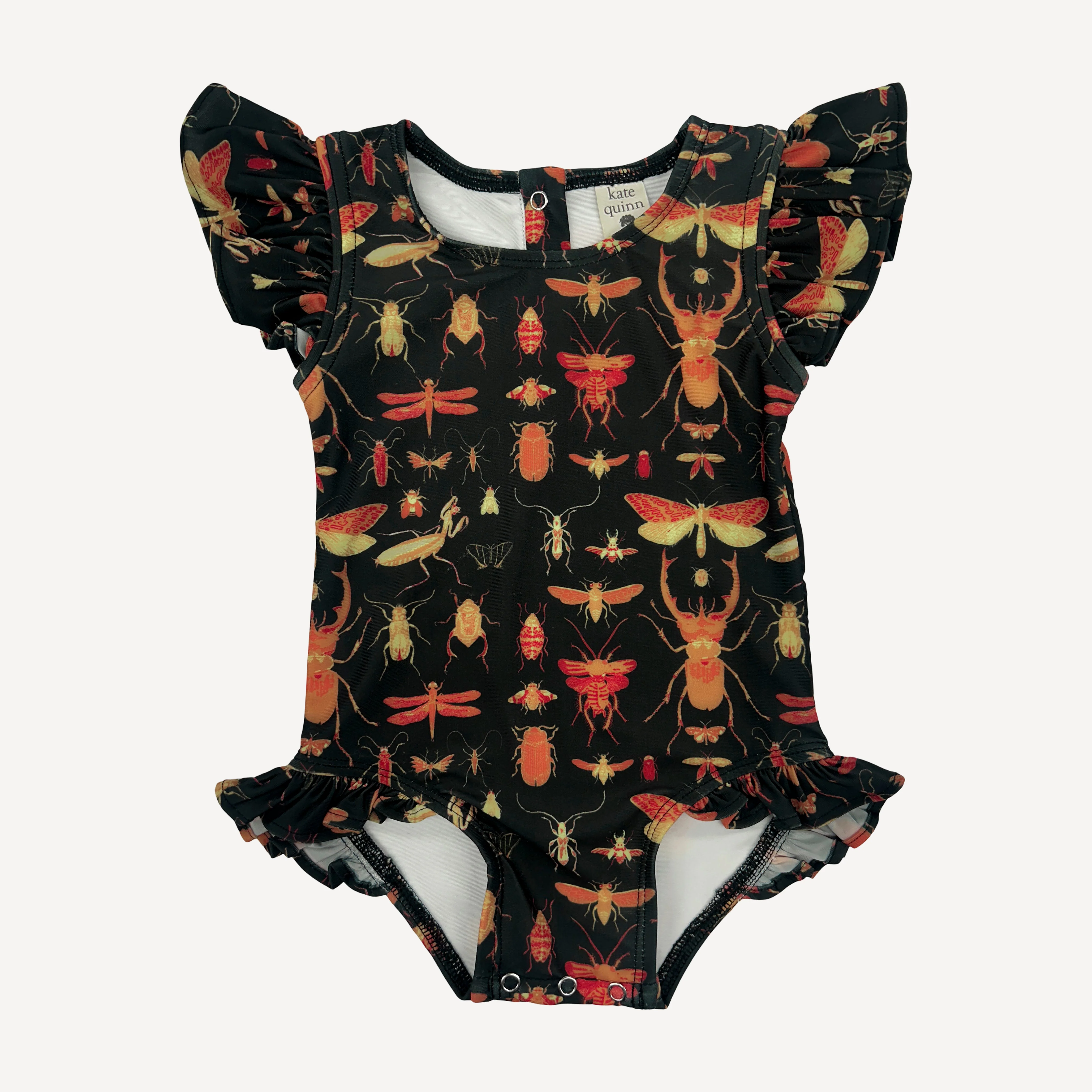 frilly one piece swimsuit | insects | swim