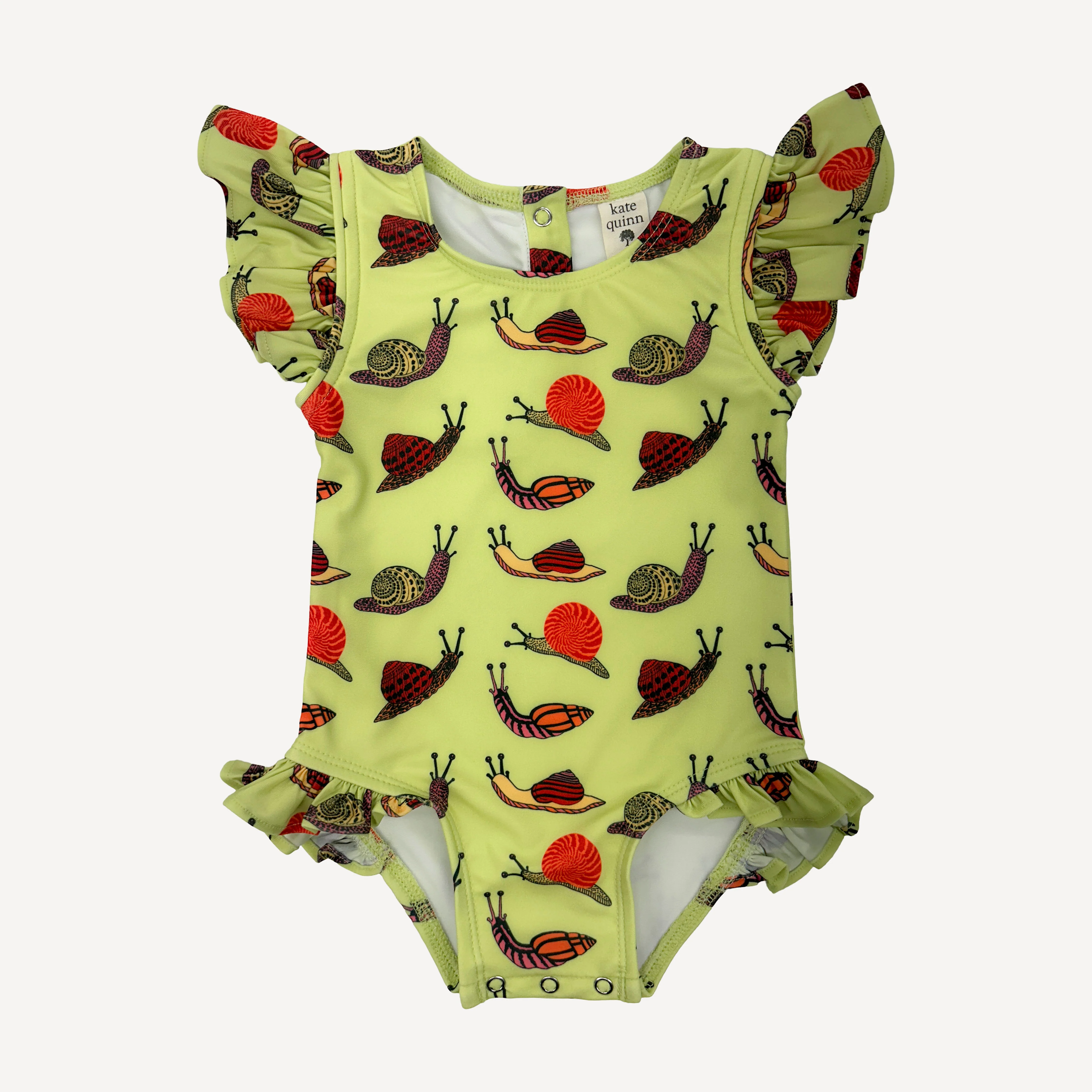 frilly one piece swimsuit | snails | swim
