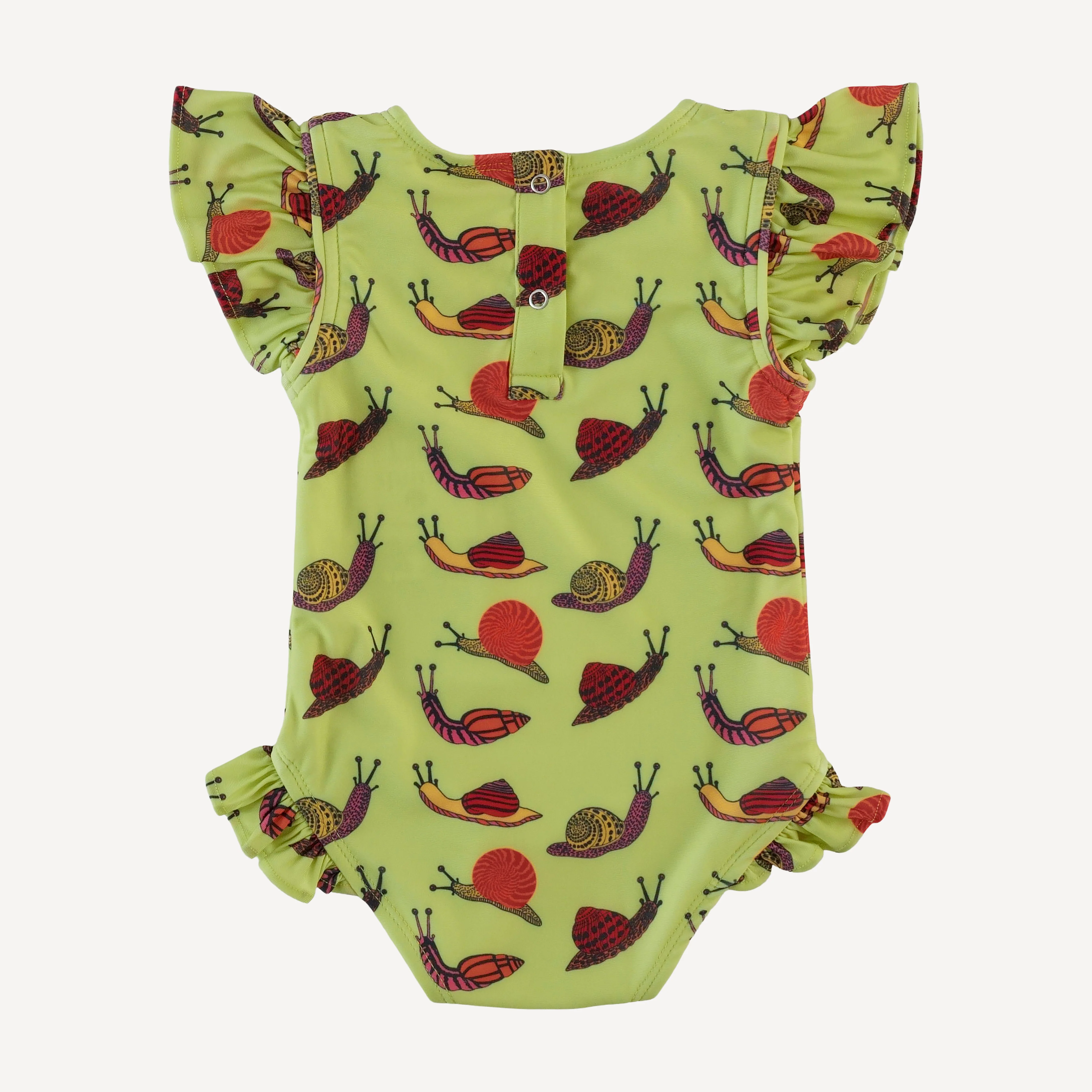 frilly one piece swimsuit | snails | swim - Image 3