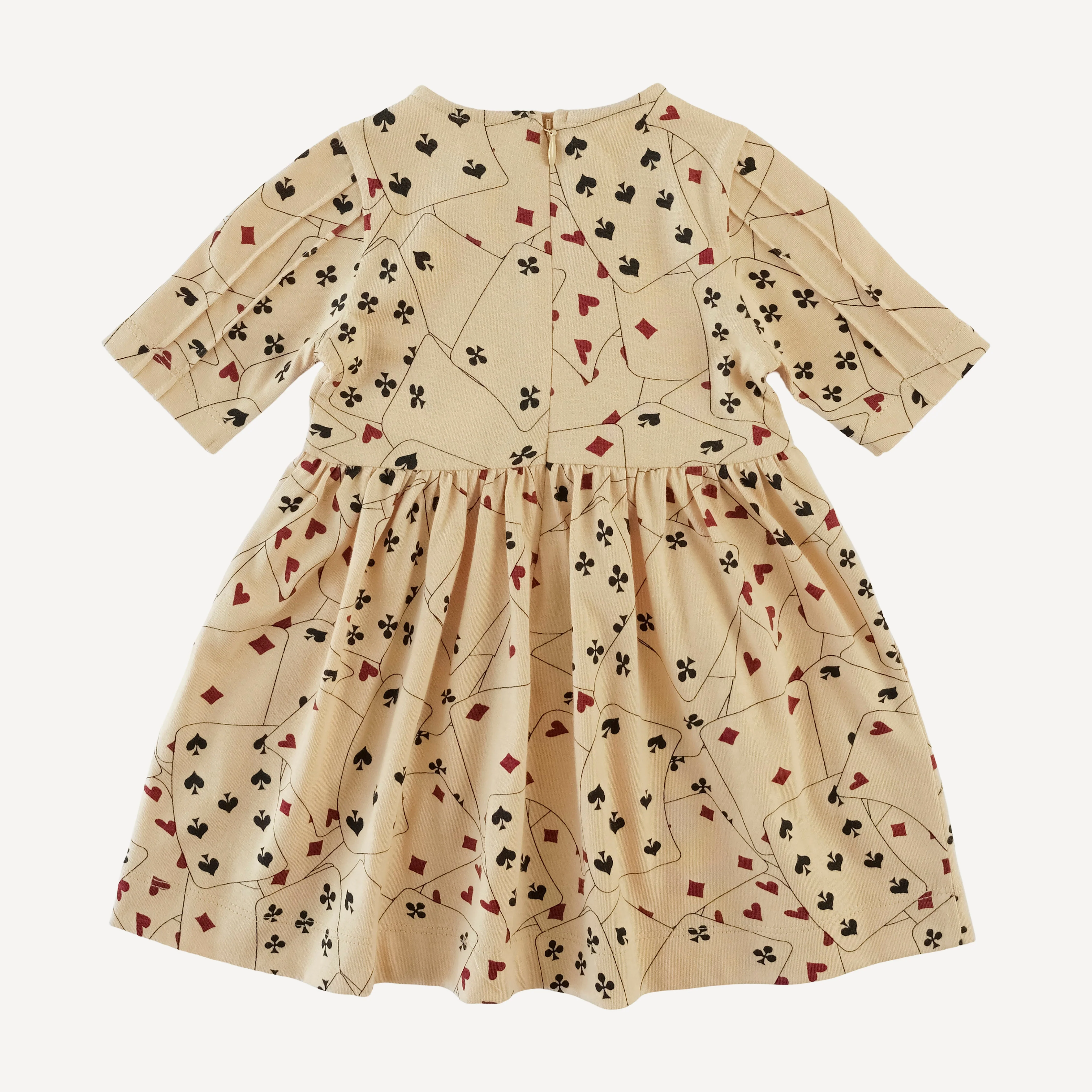 half sleeve ruby dress | playing cards | organic cotton jersey - Image 3