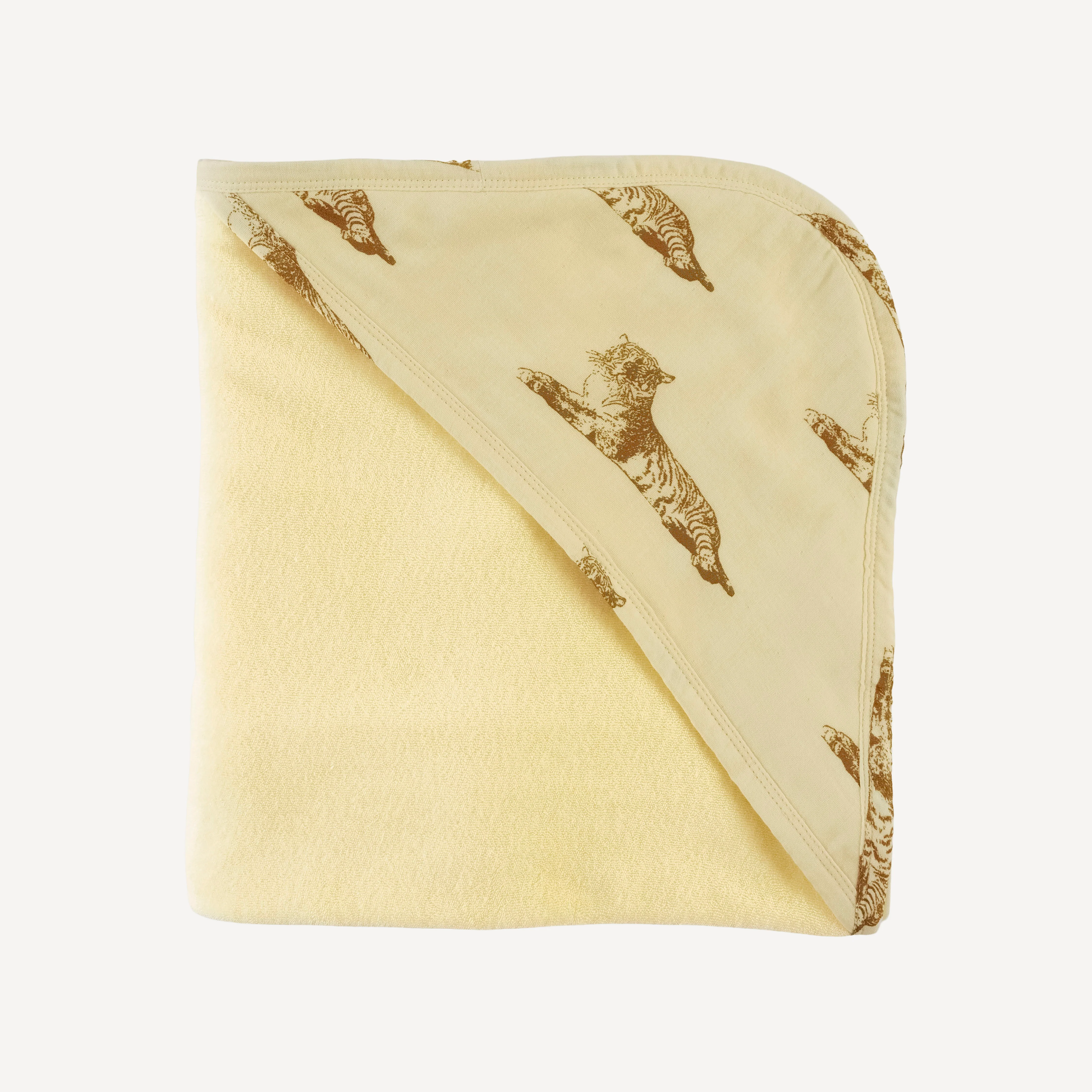 hooded towel | classic tiger | organic cotton gauze