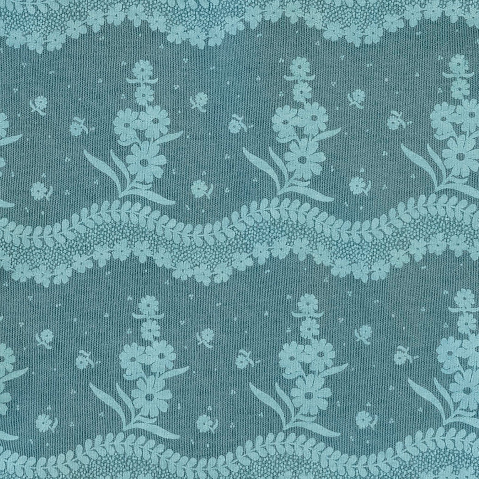 jade set | blue floral lace | organic cotton interlock - Image 2