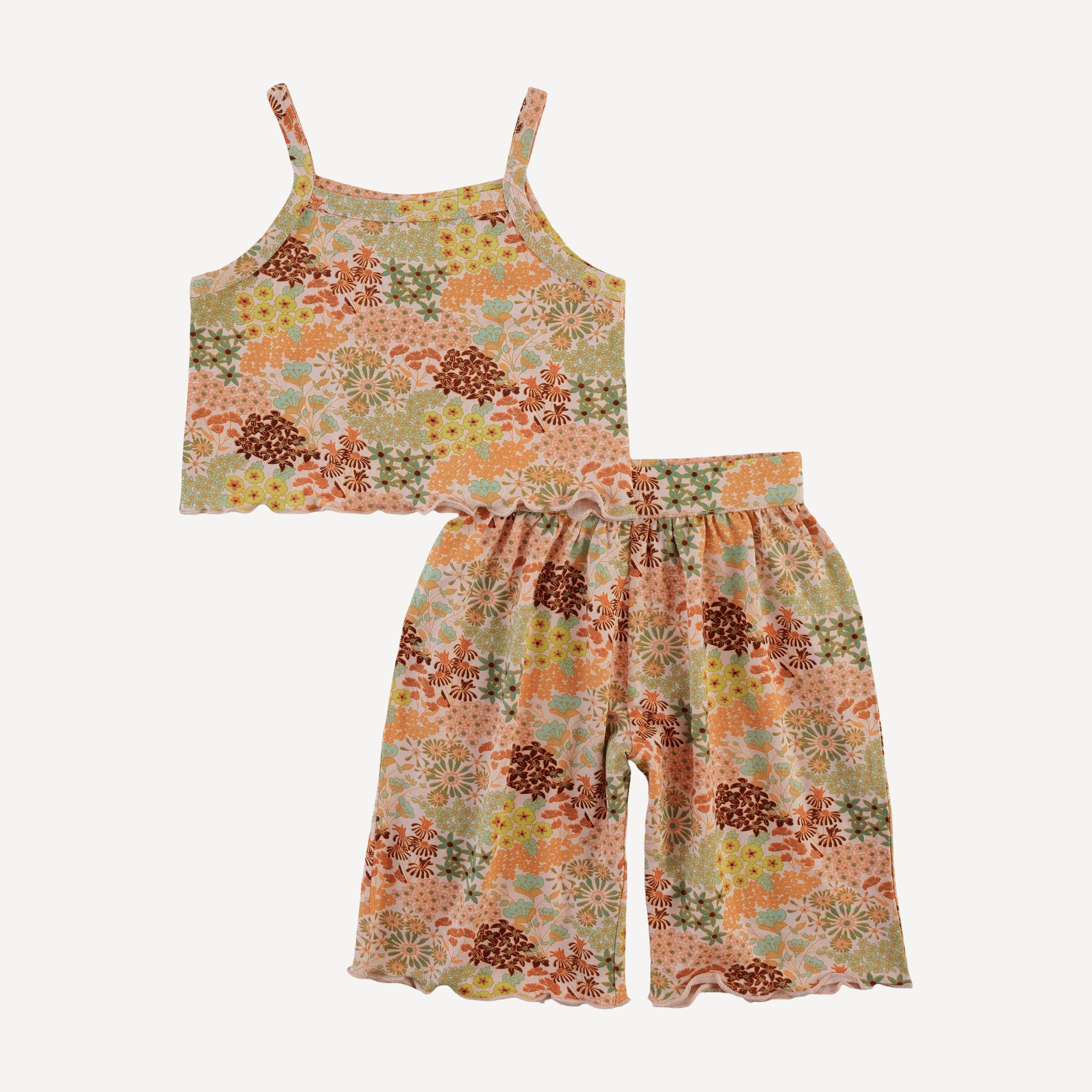 jade set | pink ditsy garden | bamboo