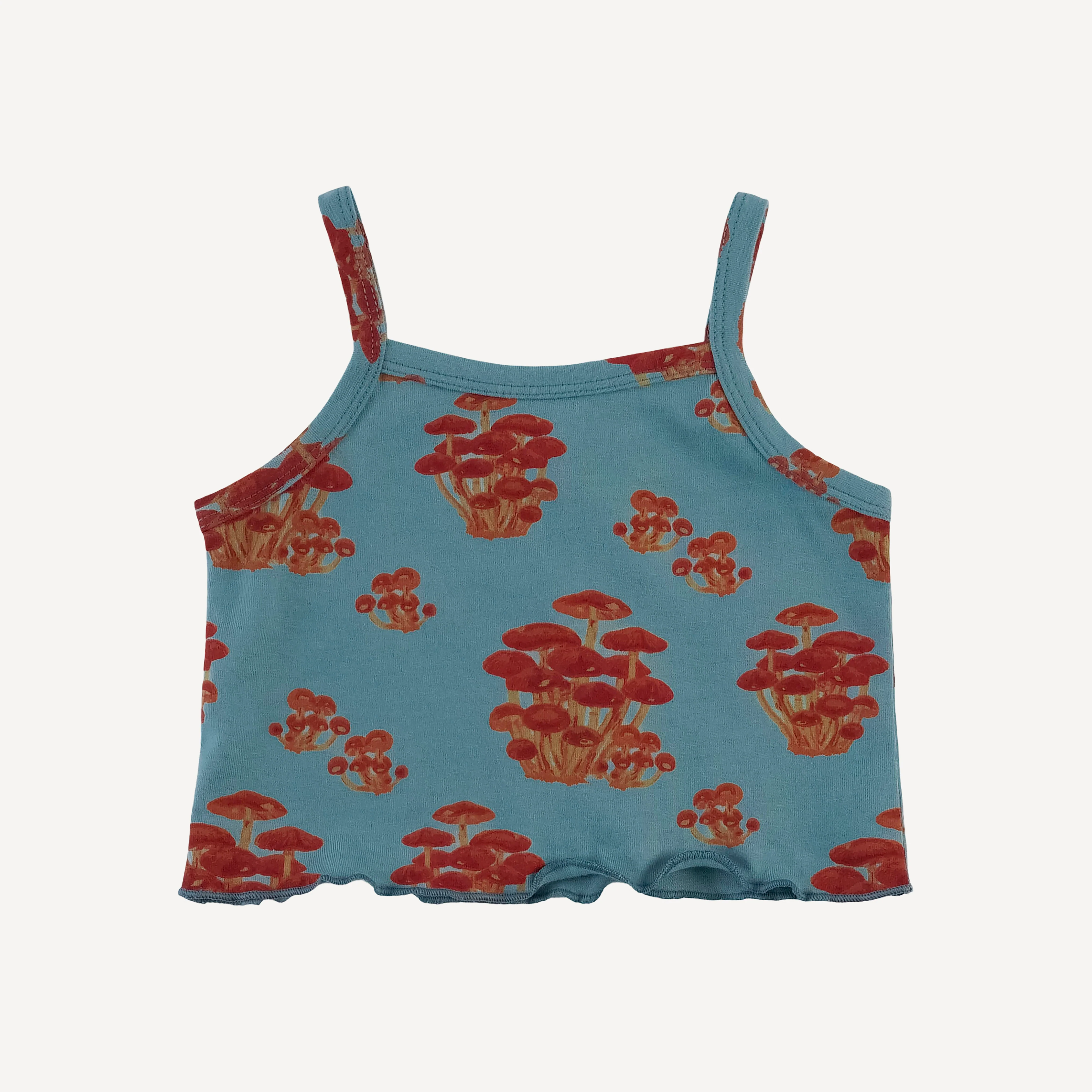 jade short set | red mushroom bunch | organic cotton jersey - Image 3