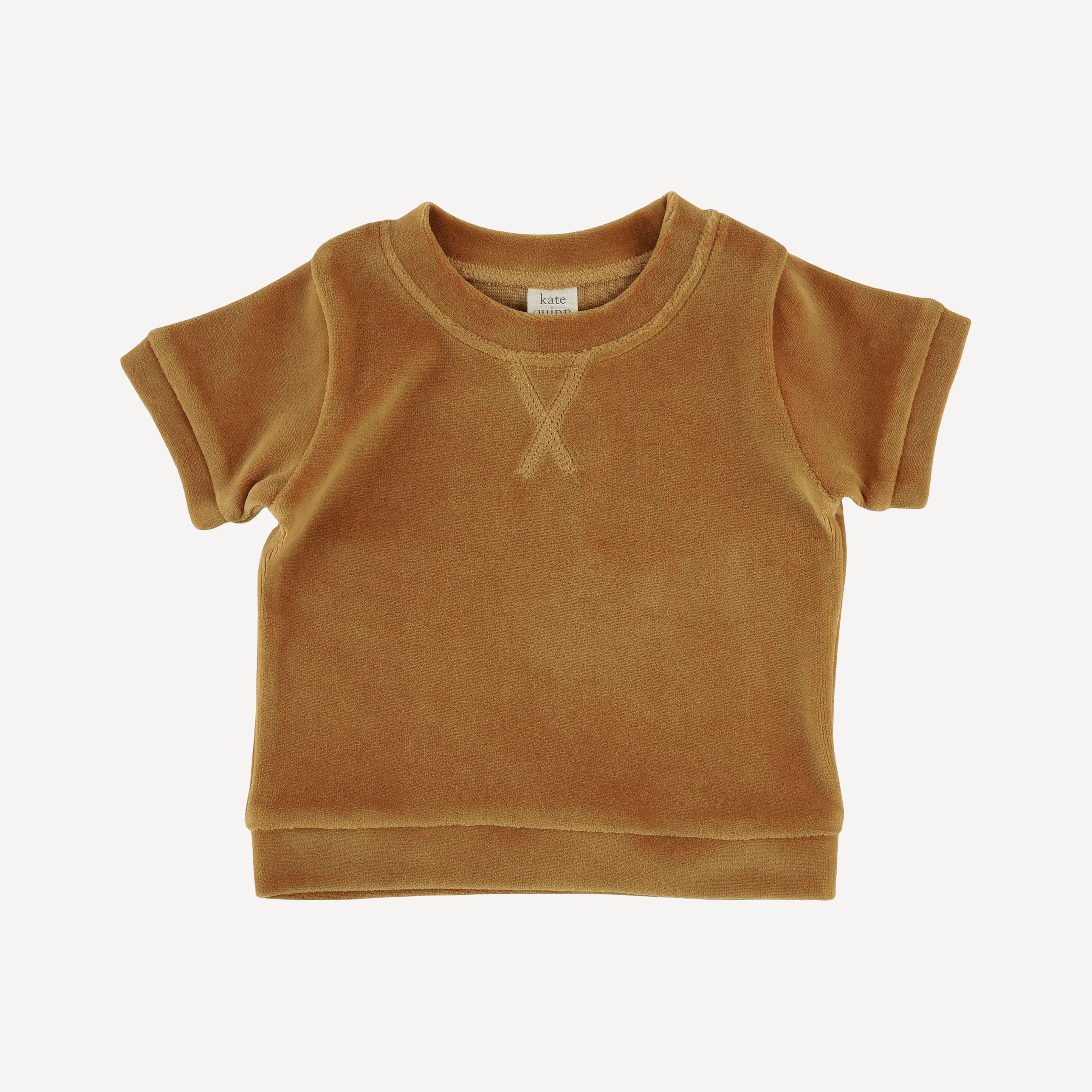 jamie short set | apple cinnamon | organic cotton velour - Image 3