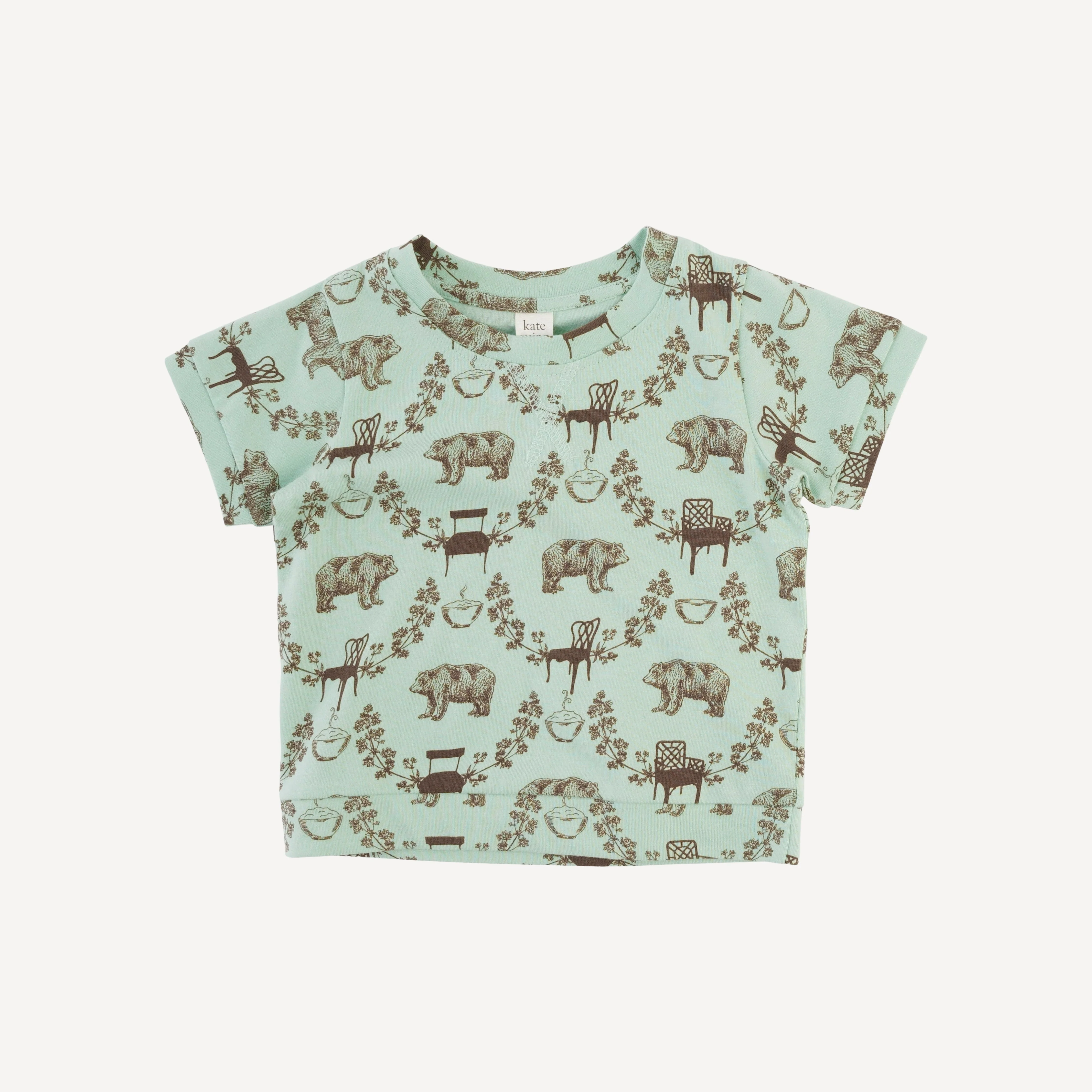 jamie short set | bears + chairs | organic cotton jersey - Image 3