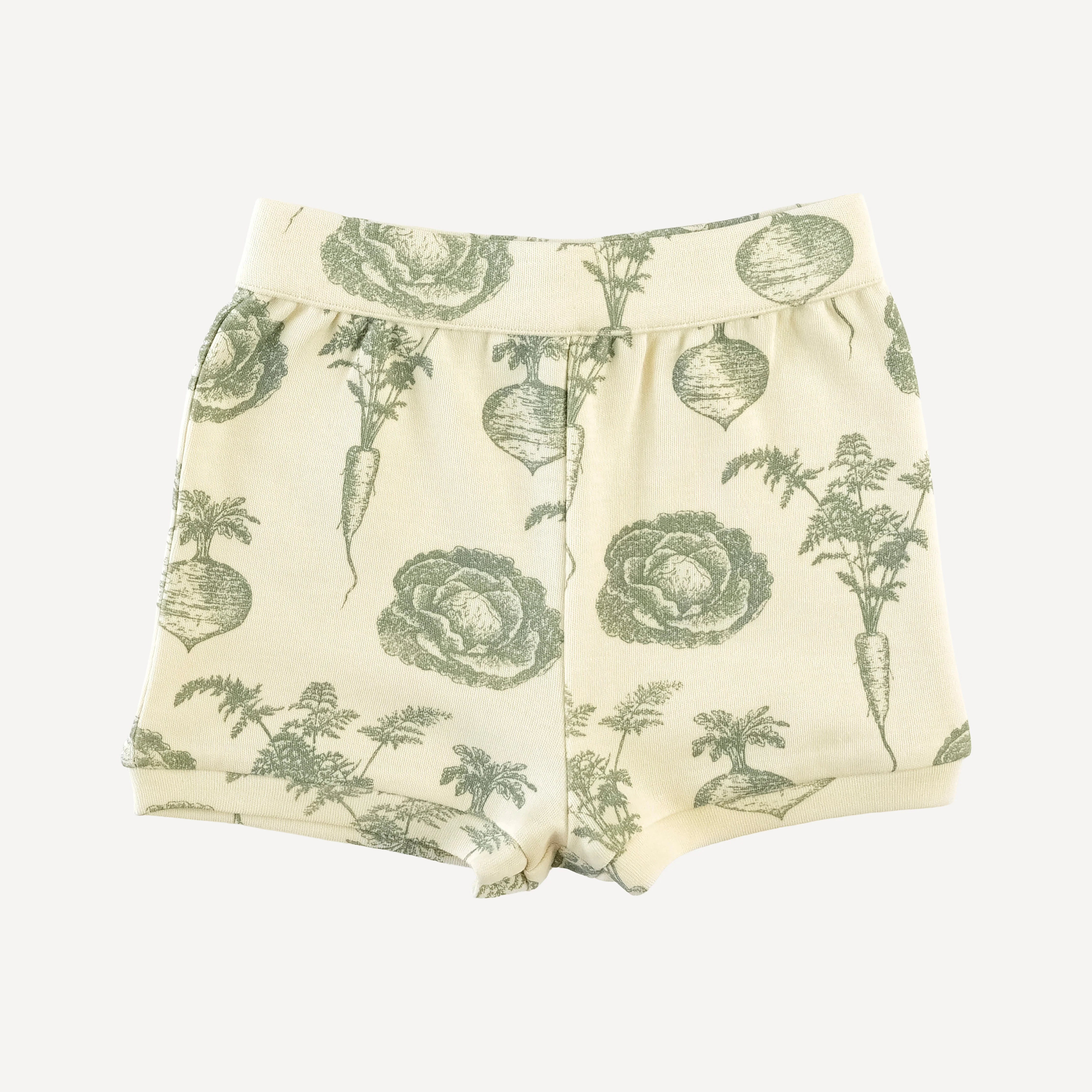 jamie short set | jadeite veggies | organic cotton interlock - Image 4