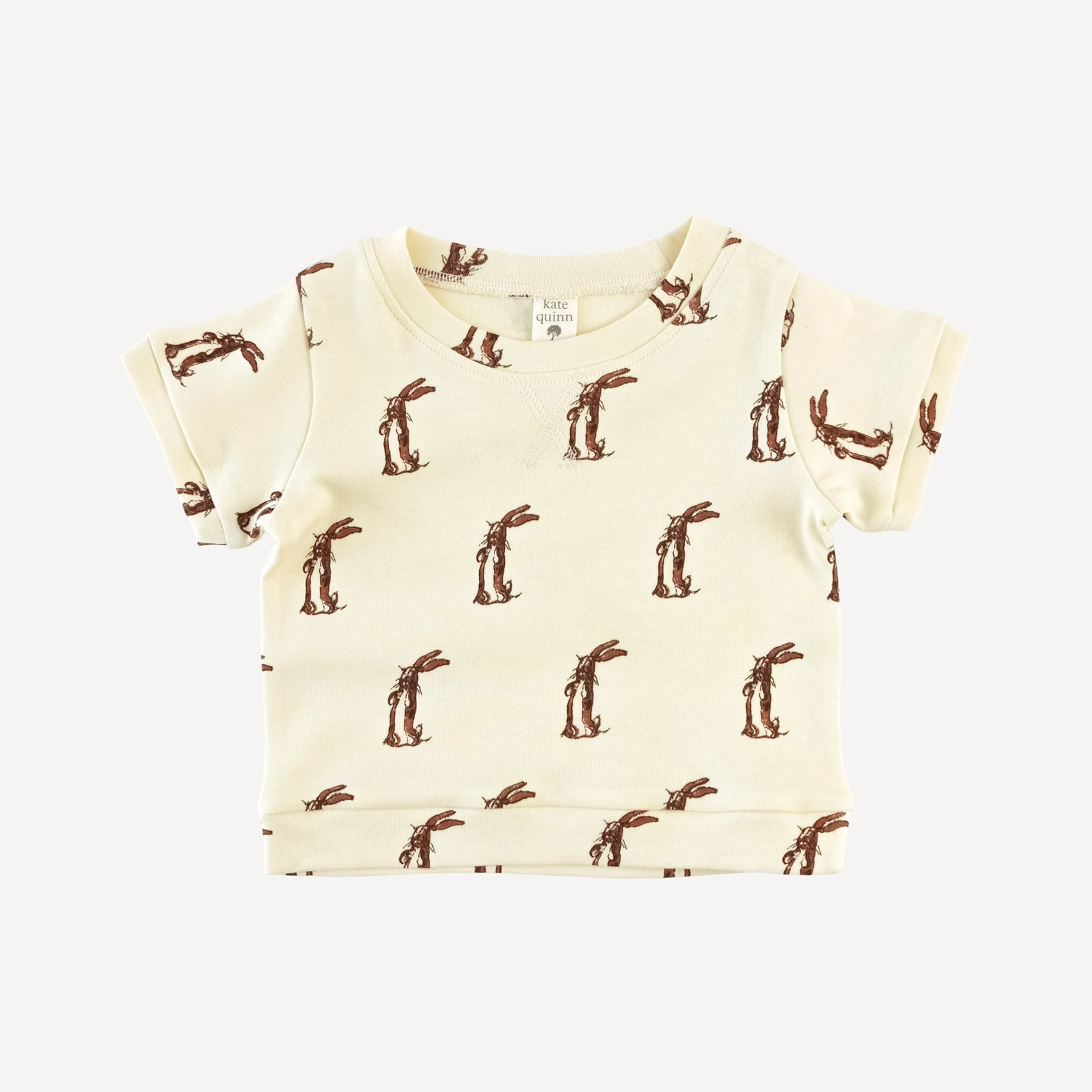 jamie short set | plush rabbit | organic cotton interlock - Image 3